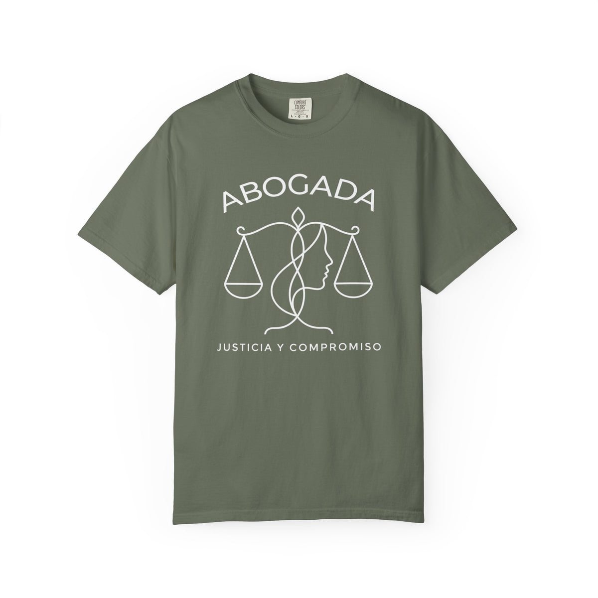 Abogada Justicia y Compromiso Tee - Spanish Latina Lawyer Shirt - Abogada Gift