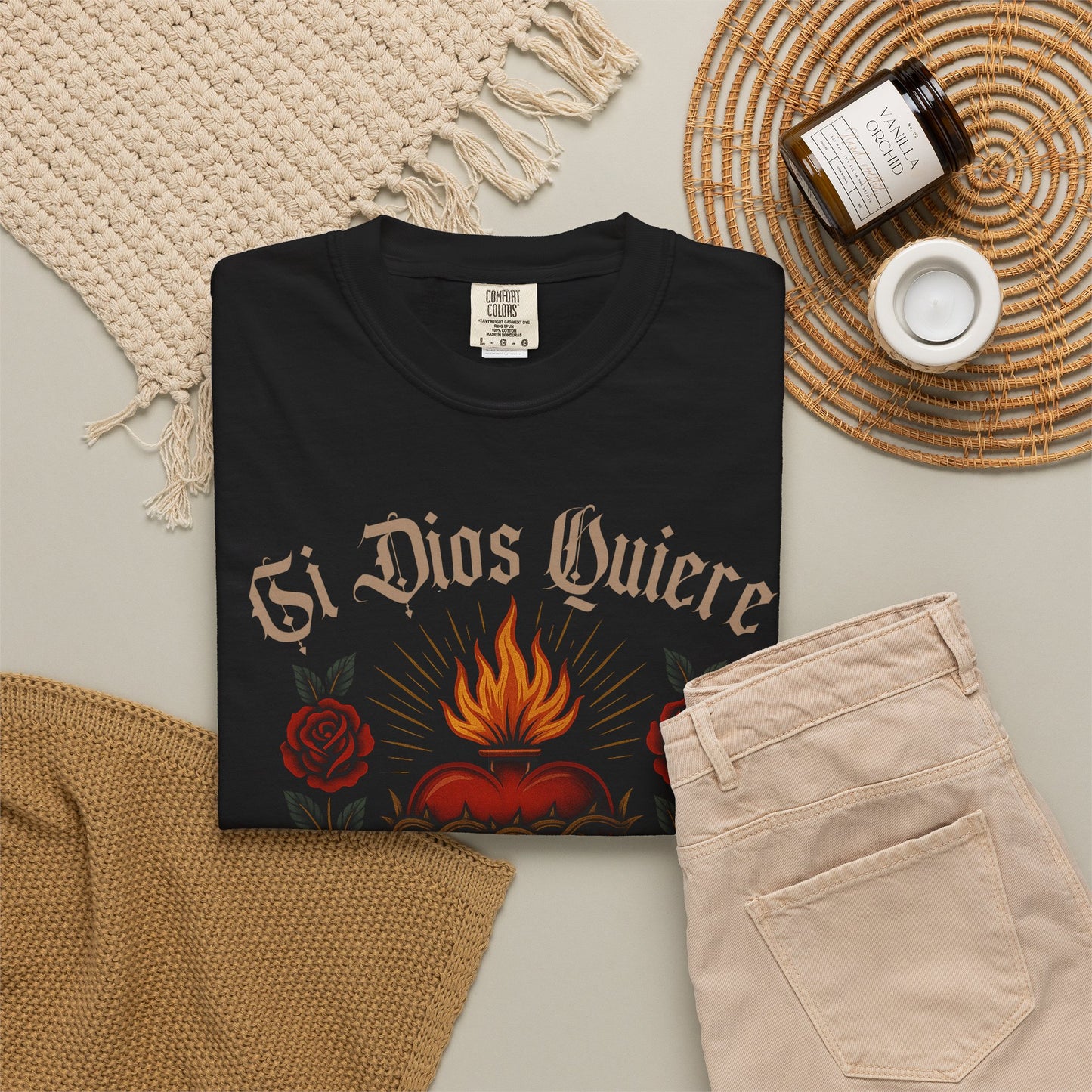Si Dios Quiere Shirt | Camisa Christiana | Latina Graphic Tee |