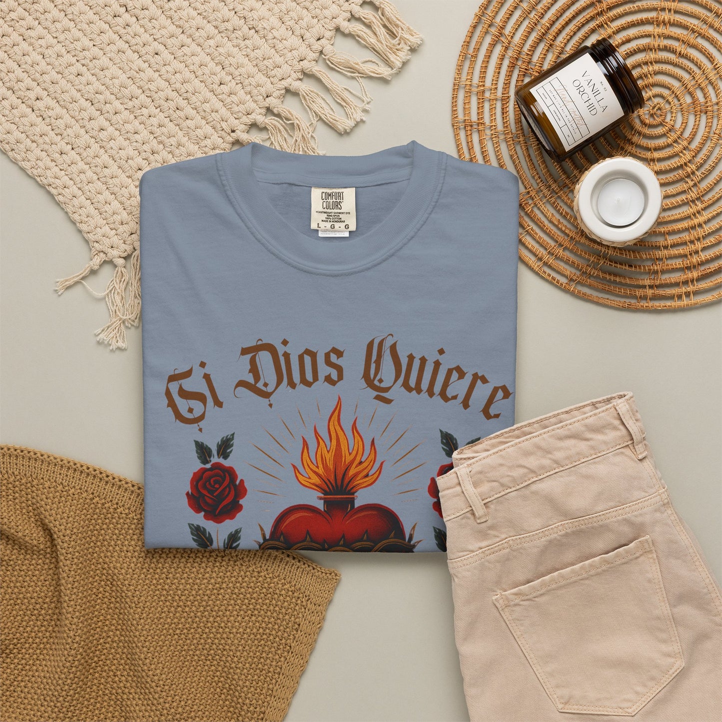 Si Dios Quiere Shirt | Camisa Christiana | Latina Graphic Tee |