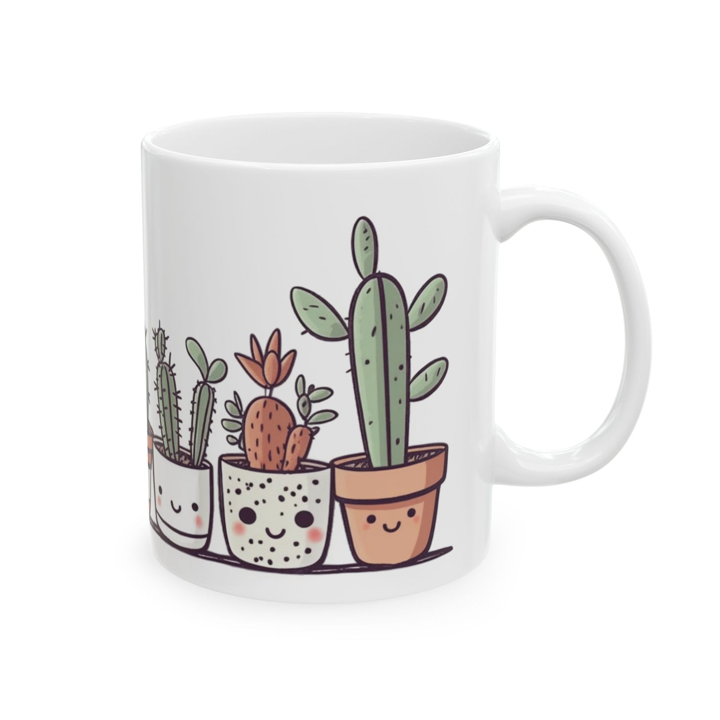 Cute Cacti Ceramic Mug