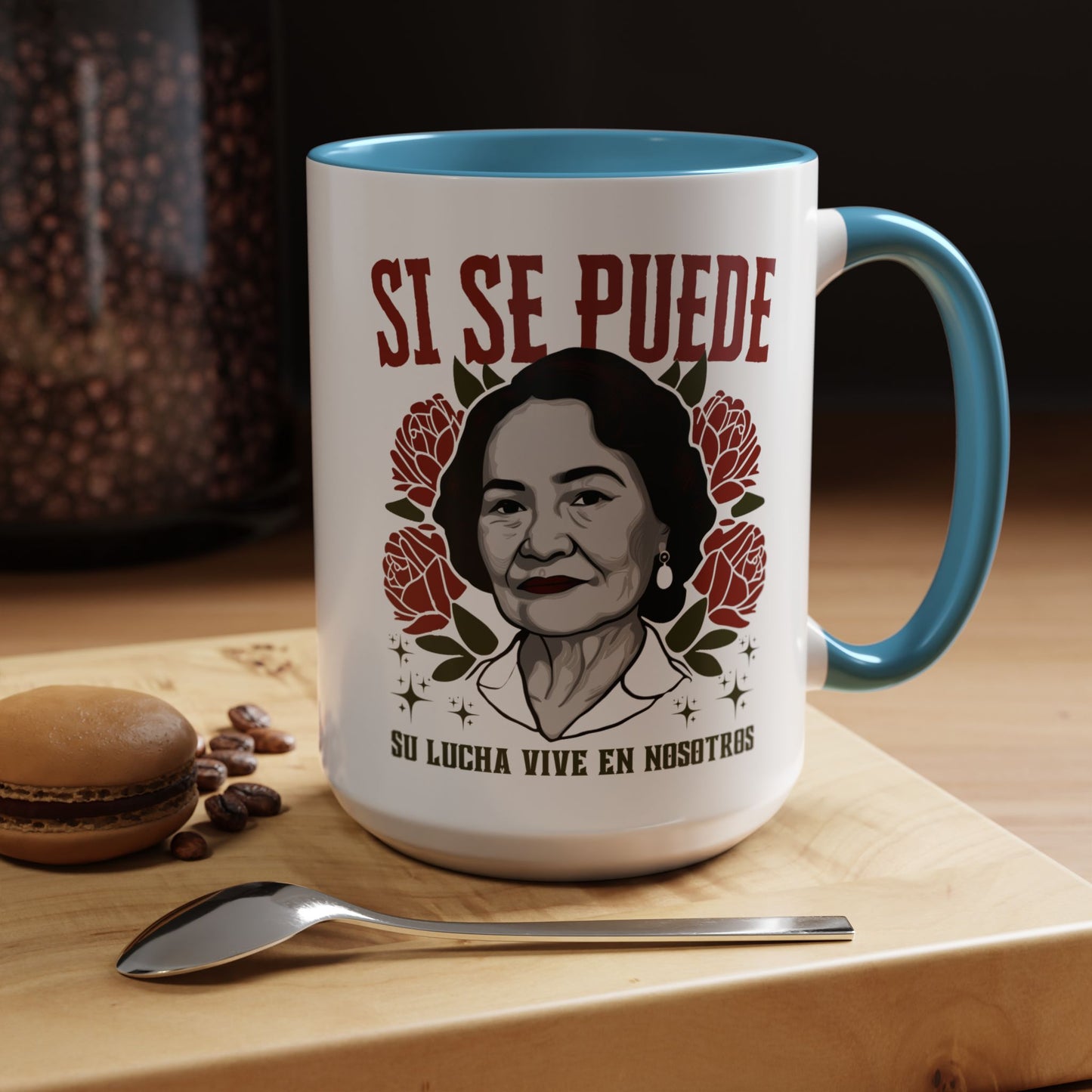 Civil Rights Dolores Huerta Accent Mug | Spanish Empowerment Coffee Mug