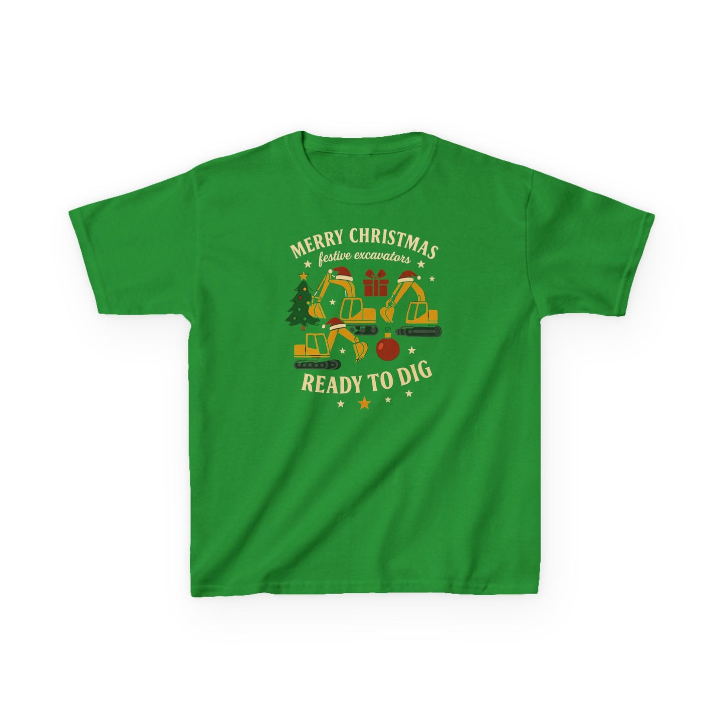 Christmas Excavator Kids shirt