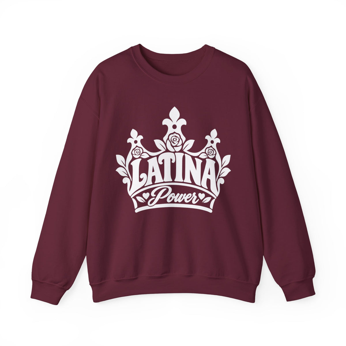 Latina Power Crown Sweatshirt - Mexican Latina Pride Sweater - Latina Gift Crewneck - Reina Corona Spanish Women