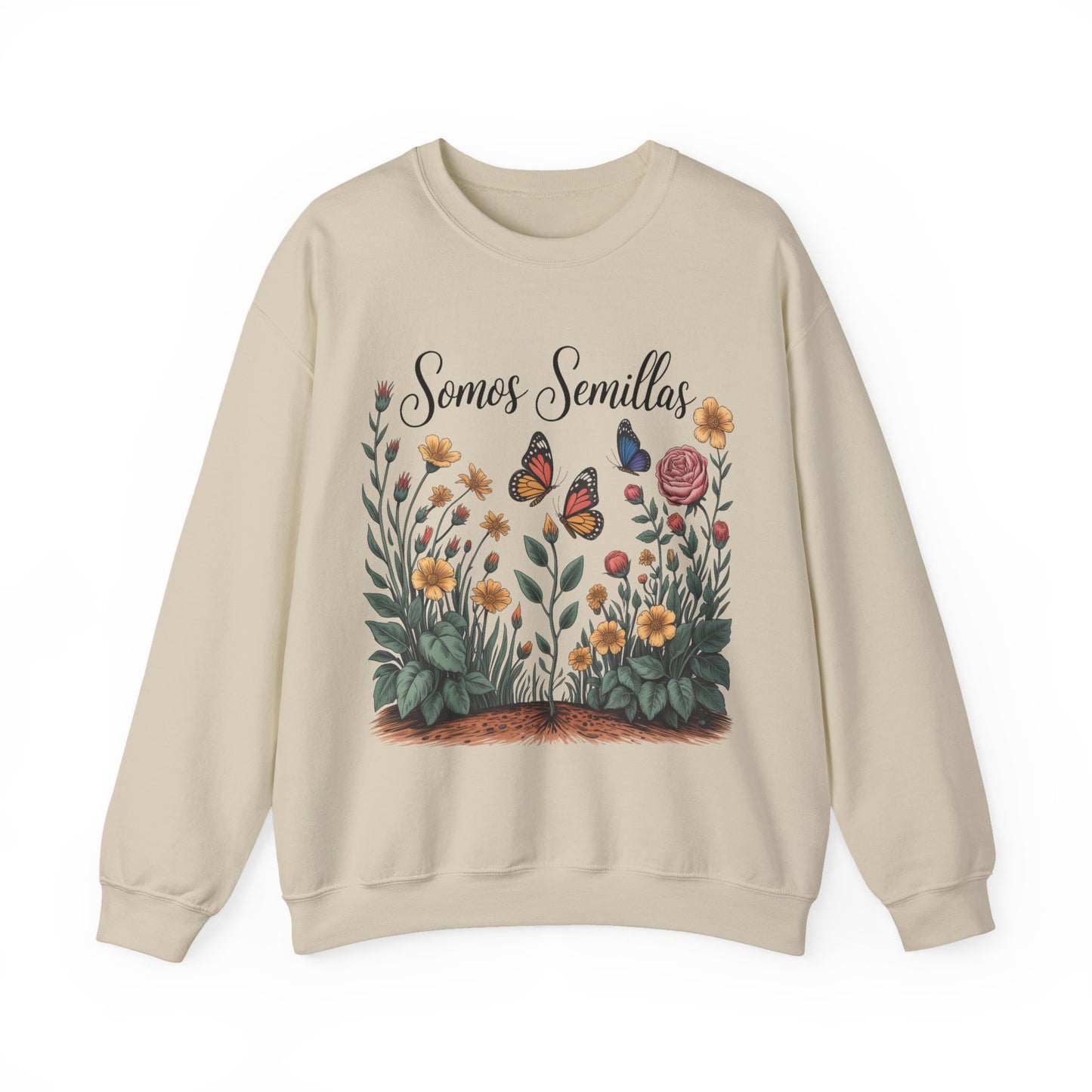 Somos Semillas Sweatshirt - Latino Pride We Are Seeds Message - Hispanic Heritage Inspirational Gift