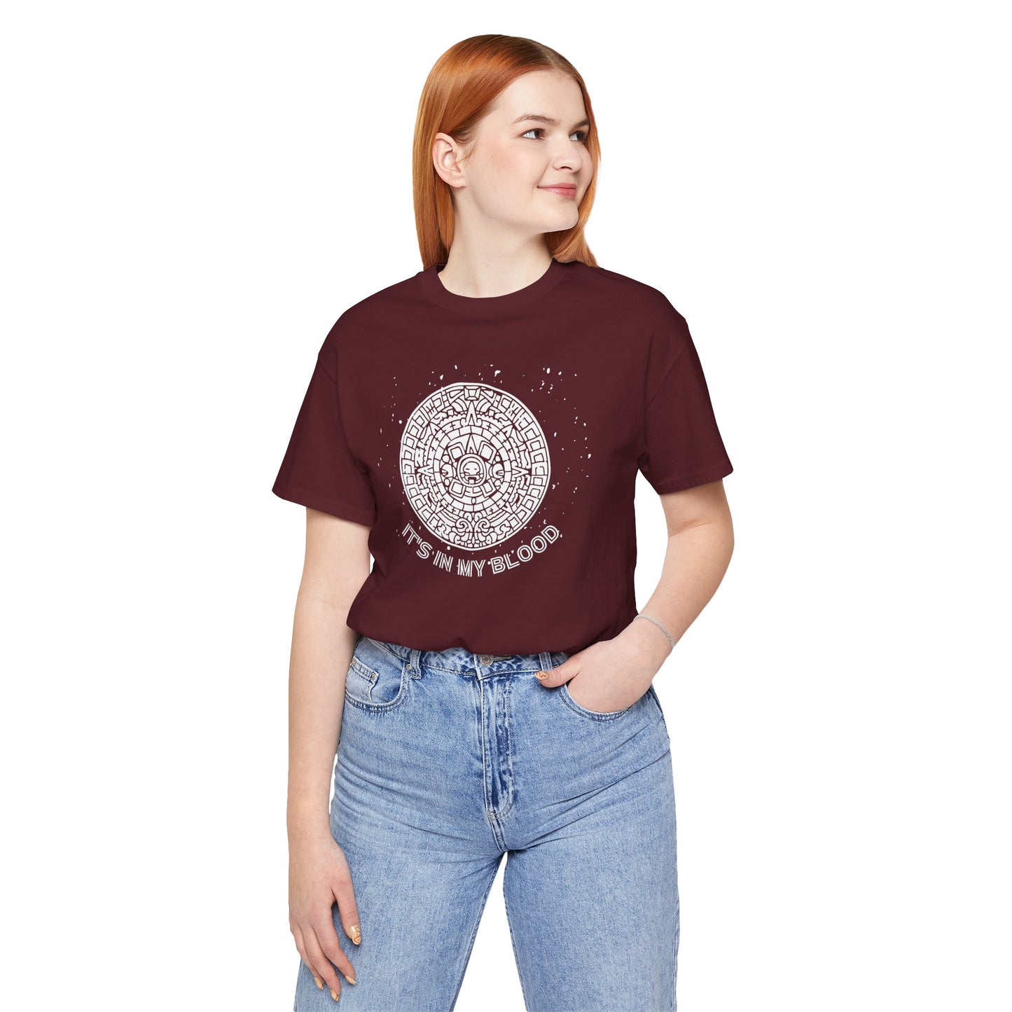 It's In my Blood Aztec shirt | Gift for Him Gift for Her camisa para hombre latino , otoño latino, Latino Heritage Month