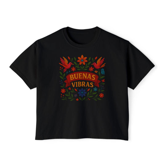 Buenas Vibras and Birds Women's Boxy Tee