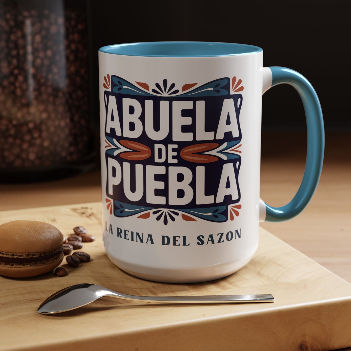 Abuela De Puebla - Latino Family Gift for Hispanic Grandma - Spanish Grandmother Coffee Cup - Abuela Regalo