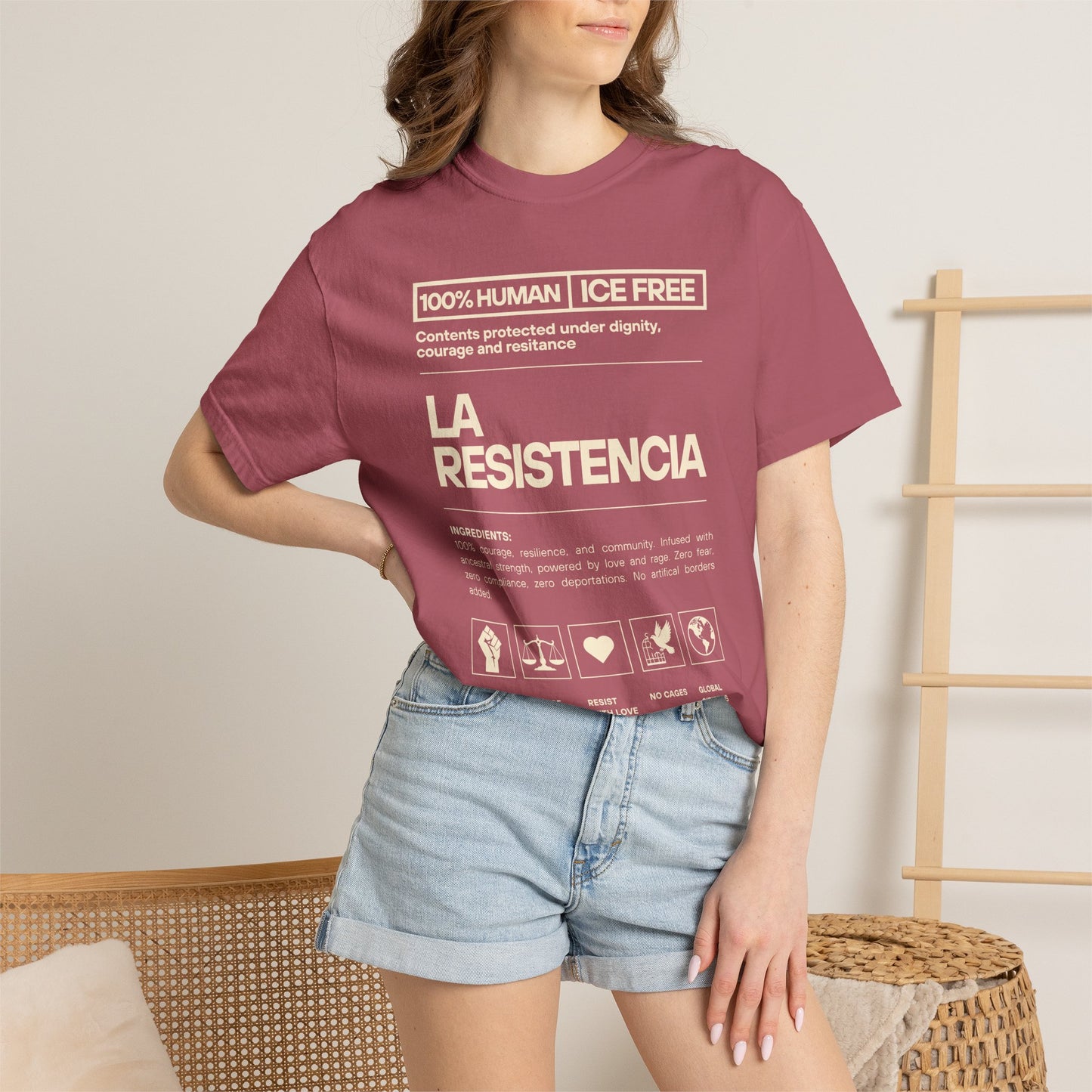 La Resistencia ICE FREE Shirt | Immigrant Shirt Activites Tee |  Political Shirt | Bilingual Shirt