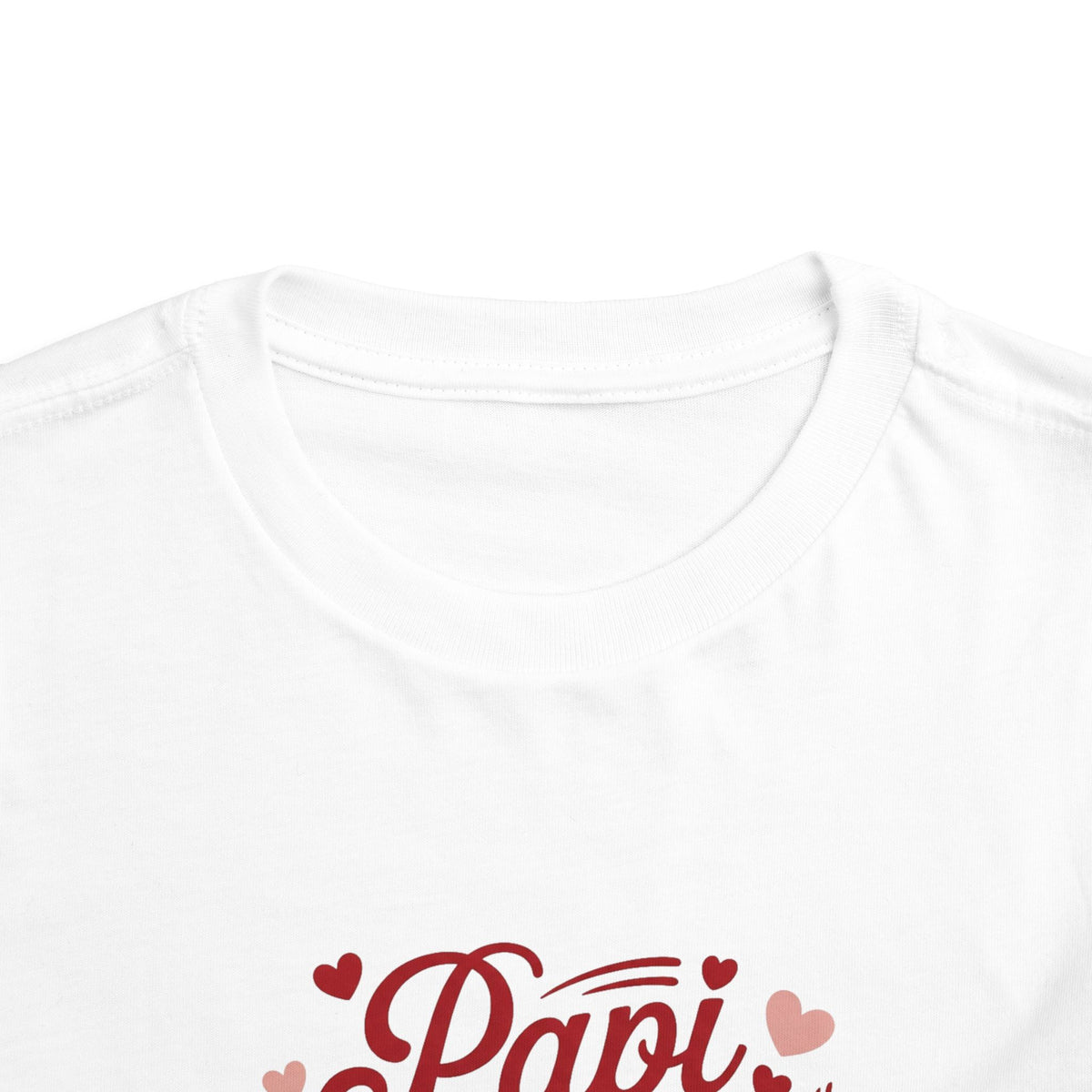Papi is my Valentine Toddler Short Sleeve Tee