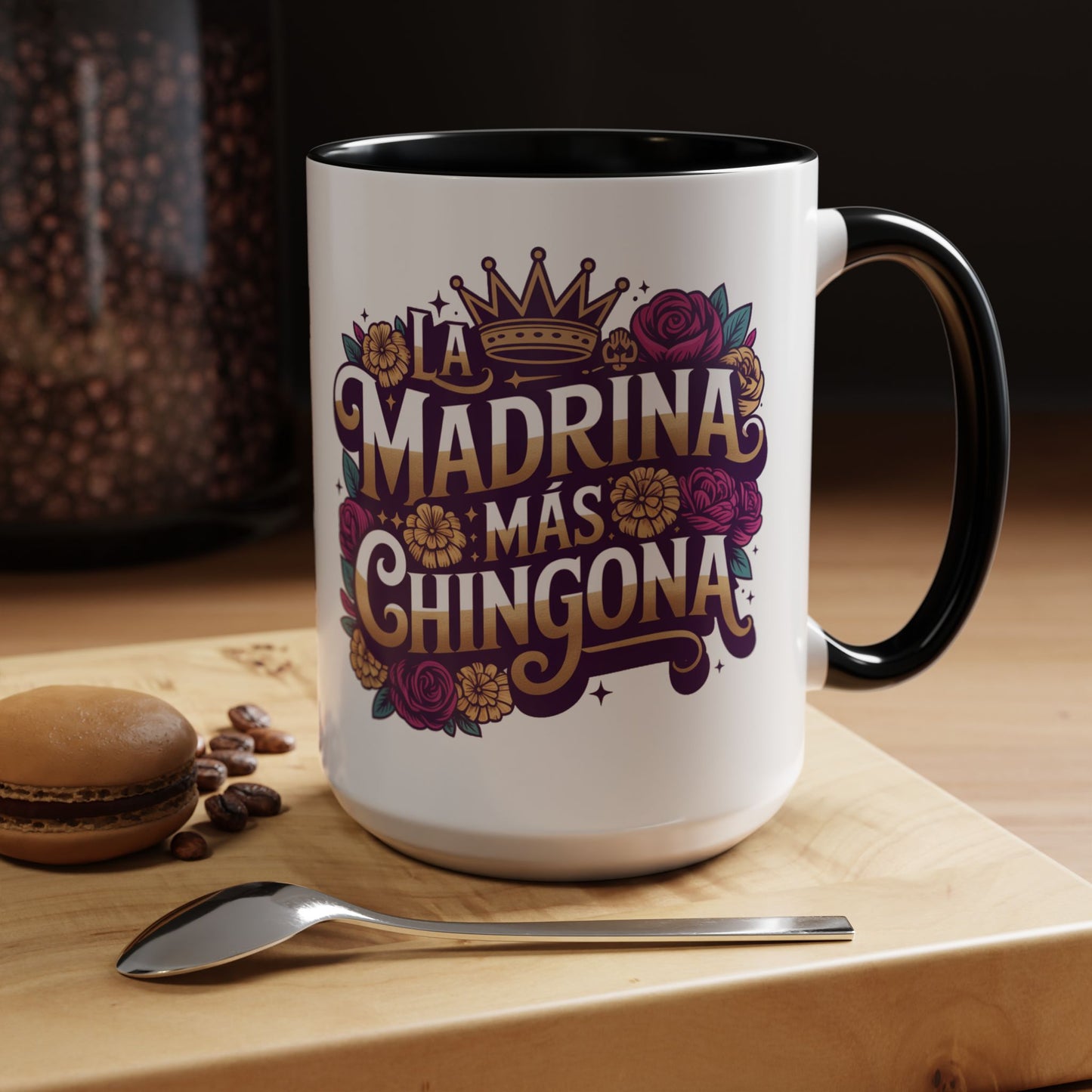 Madrina Mug - Godmother Gift Spanish - Taza para Madrina - Latina Gift for Her - Regalos en Español - Bilingual Coffee Cup