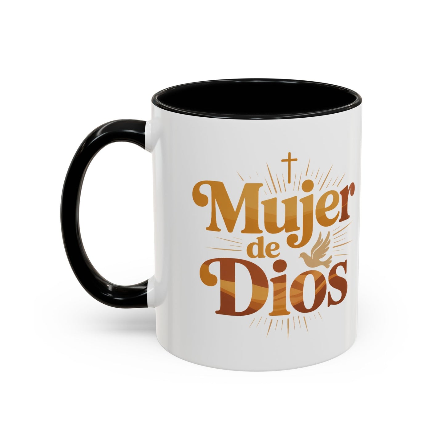 Mujer de Dios Mug - Faith Coffee Cup Gift for Christian Latina Women - Taza Religiosa Catholic Gift
