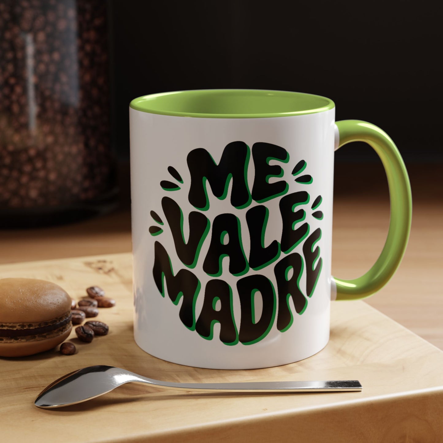 Me Vale Madre Mug - Funny Spanish Quote Coffee Cup - Latino Family Gift - Mexican Humor Sarcastic Spanish Saying