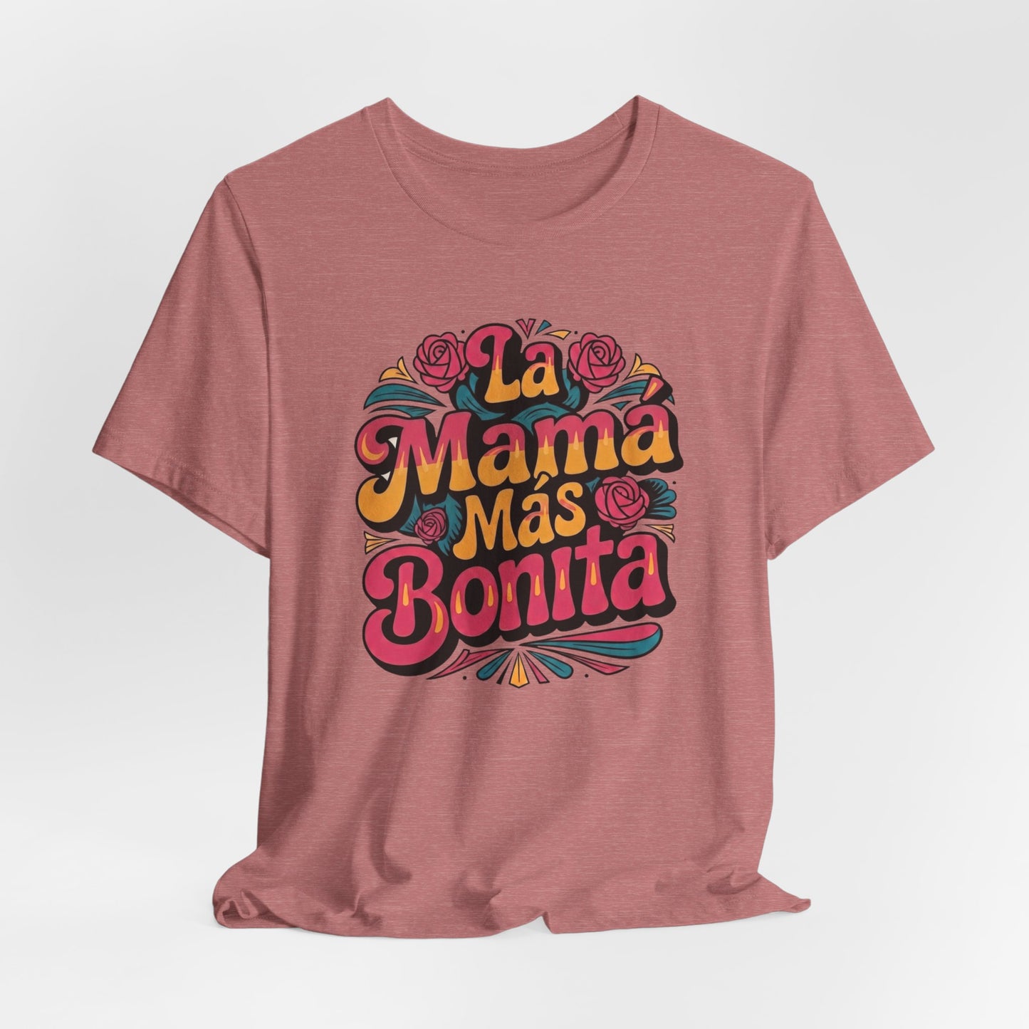 Groovy Art La Mama Mas Bonita Shirt, Mama Gift, Latina Mom Gift, Mom Birthday Gift, Mother's Day