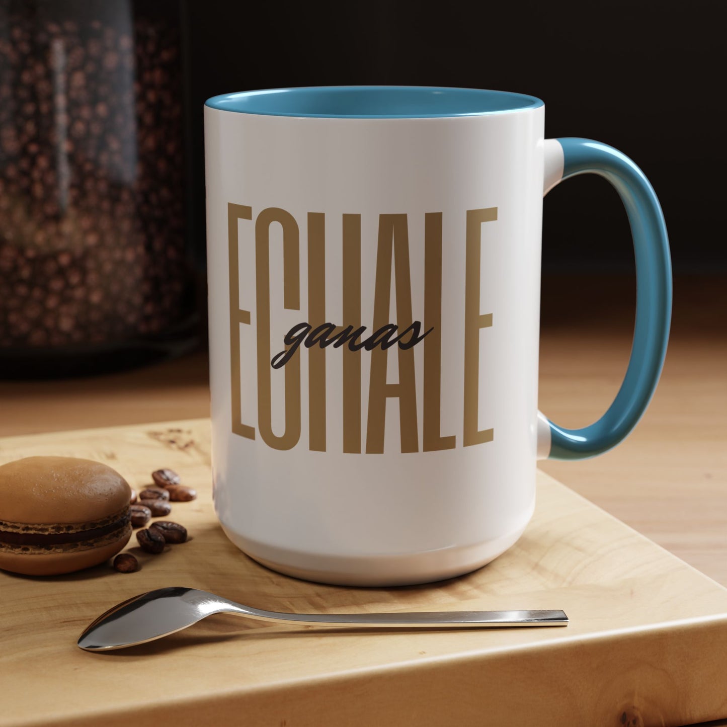 Echale Ganas Mug - Latina Motivation Coffee Cup - Spanish Inspirational Gift for Her - Bilingual Empowerment Taza