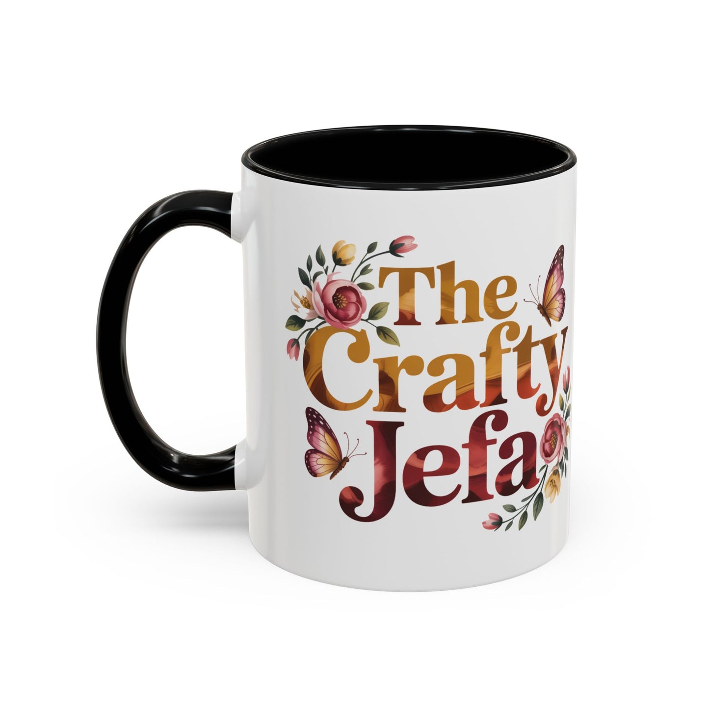 The Crafty Jefa Mug - Latina Boss Lady Coffee Cup - Spanish Empowerment Gift for Her - Feminist Latina Leader Present