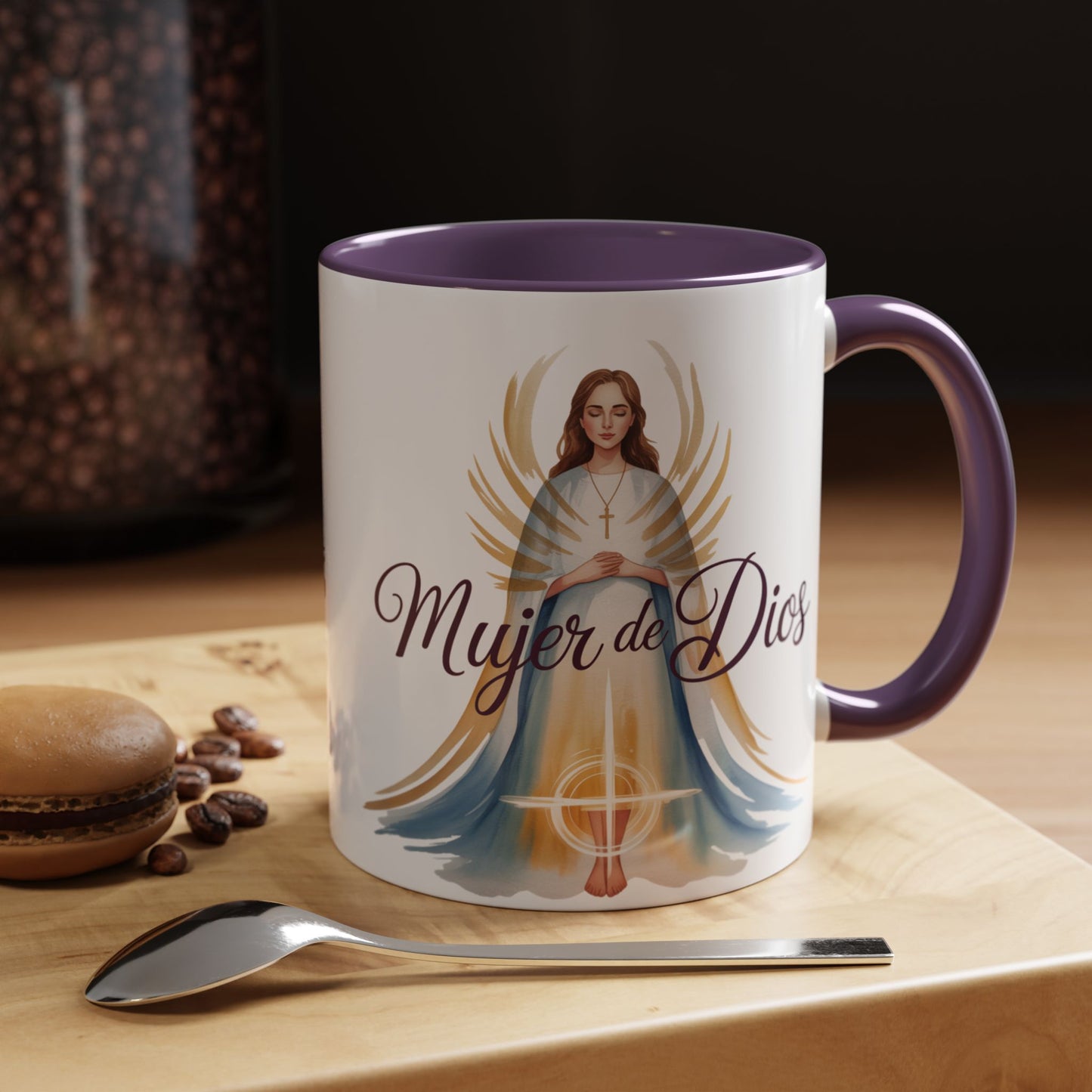 Mujer de Dios Mug - Spanish Faith Coffee Cup Gift for Christian Latina Women - Taza Religiosa Catholic Gift
