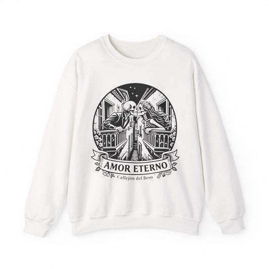 Amor Eterno Sweatshirt - Eternal Love Gift for Her, Hispanic Love Wear, Relationship Goals Corazon Forever Hoodie