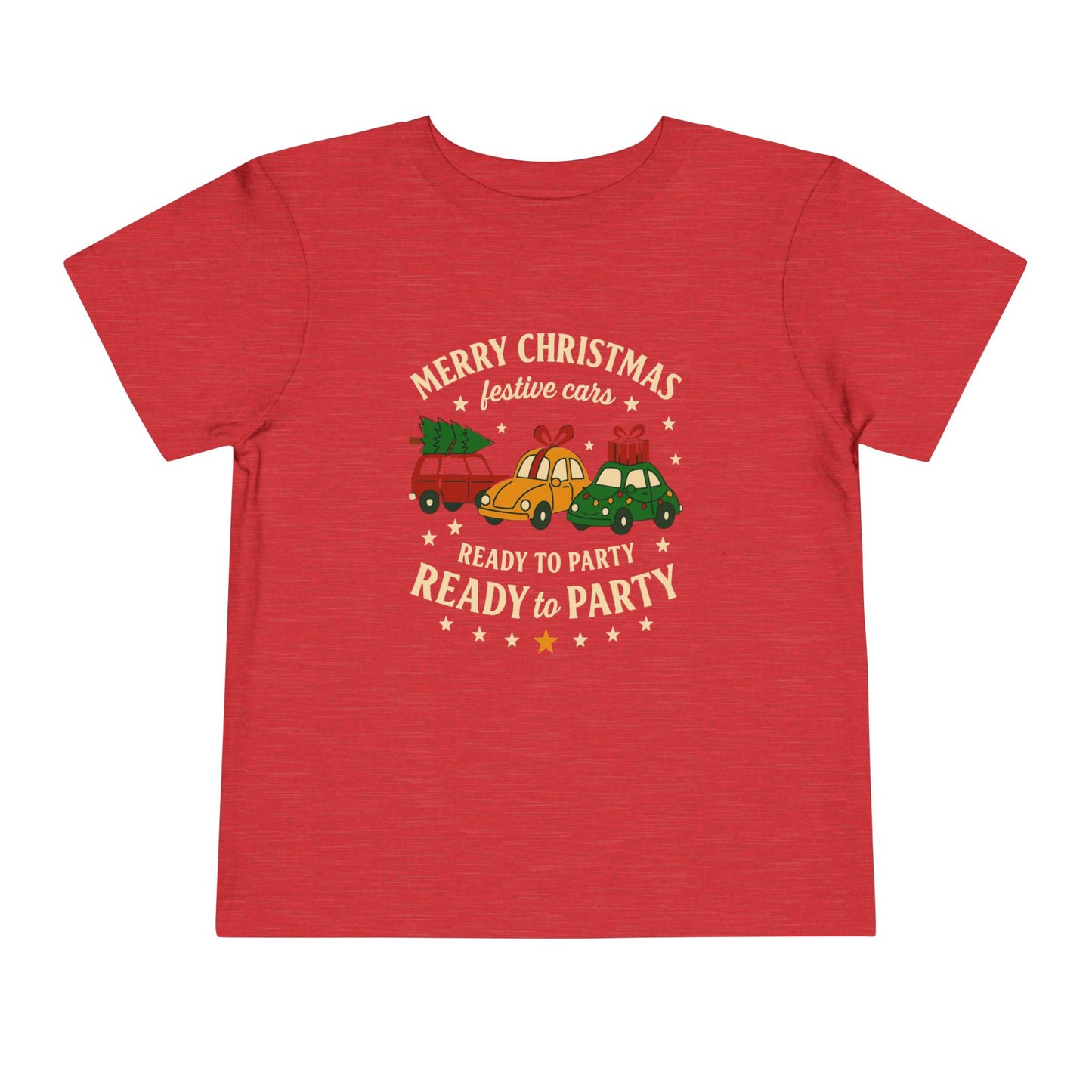Christmas Cars Toddler Short Sleeve Tee