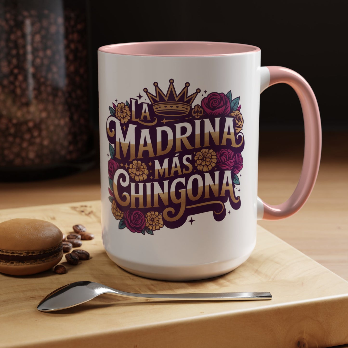 Madrina Mug - Godmother Gift Spanish - Taza para Madrina - Latina Gift for Her - Regalos en Español - Bilingual Coffee Cup