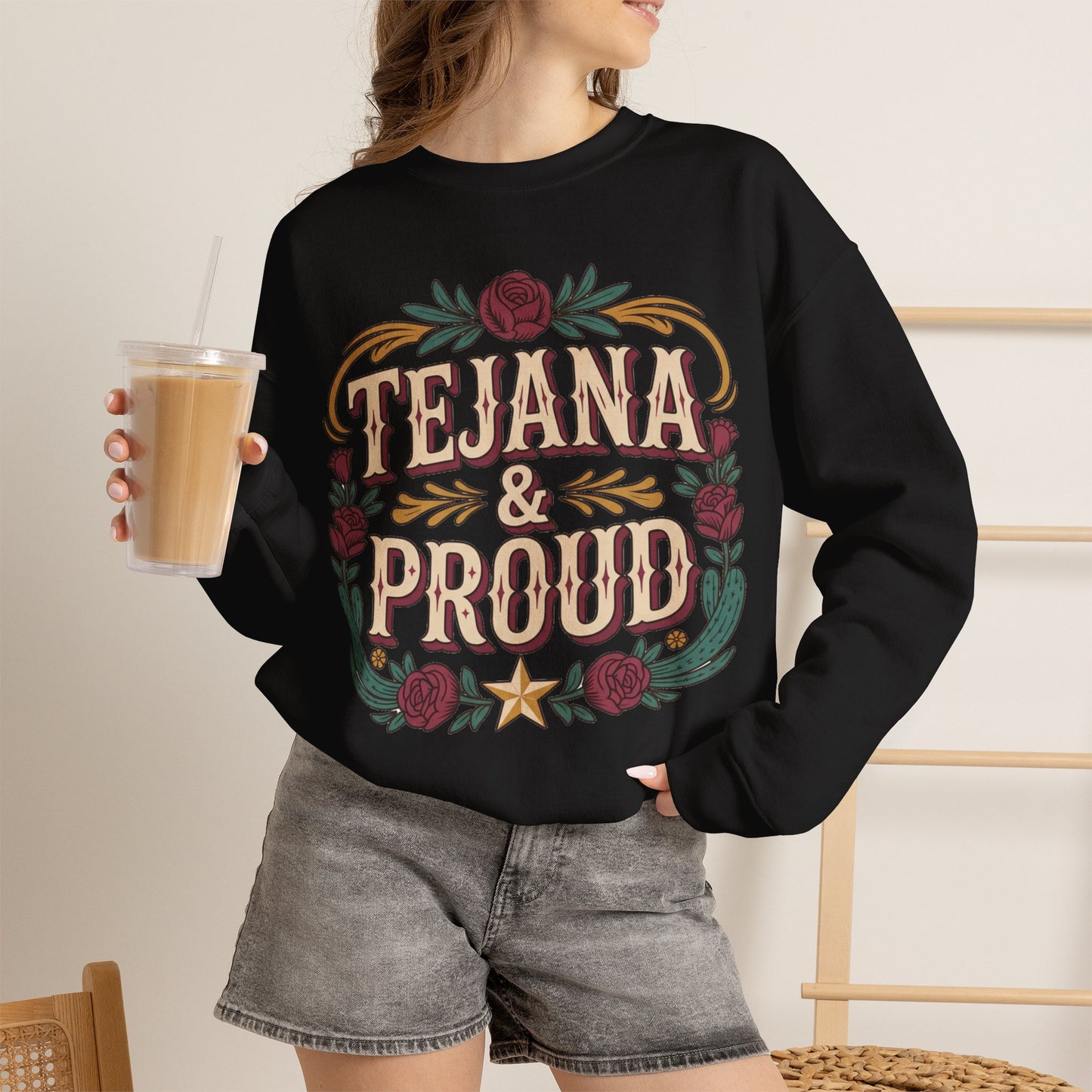 Tejana Sweatshirt | Texas Latina Pride Gift | Hispanic Heritage Hoodie | Tejana Mujer Regalo | South Texas Girl