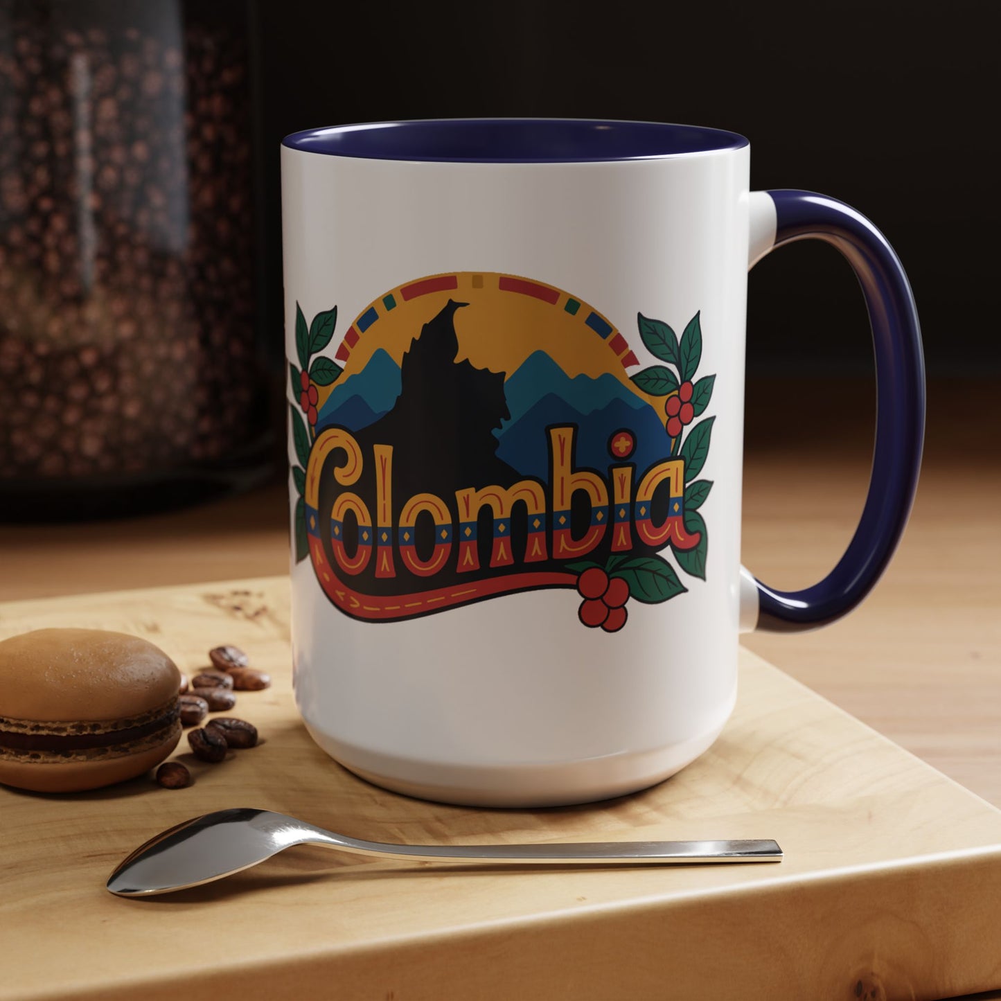 Colombia Mug - Colombian Heritage Pride Coffee Cup | Taza Colombia | Hispanic Pride Gift | Orgullo Colombiano | Colombian Coffee