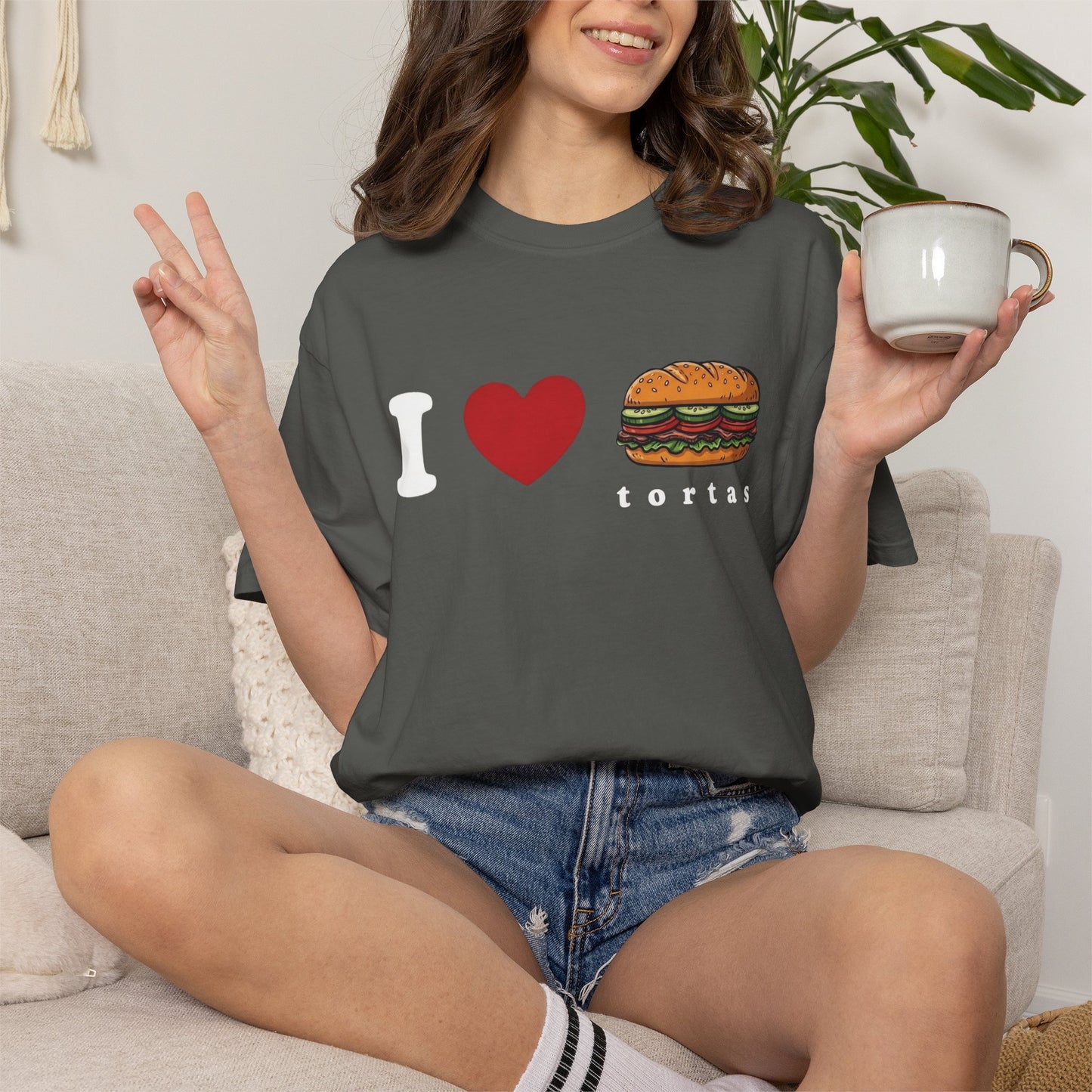 I love Tortas Shirt, Comfort Colors Bilingual Tee, Funny Gift for Men