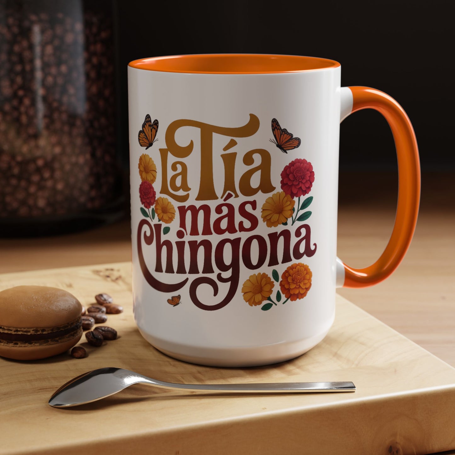 Tia Mas Chingona Mug - Best Tia Ever Coffee Cup - Latino Family Gift - Tia Querida Present - Hispanic Auntie Mug - Mi Tia Favorita