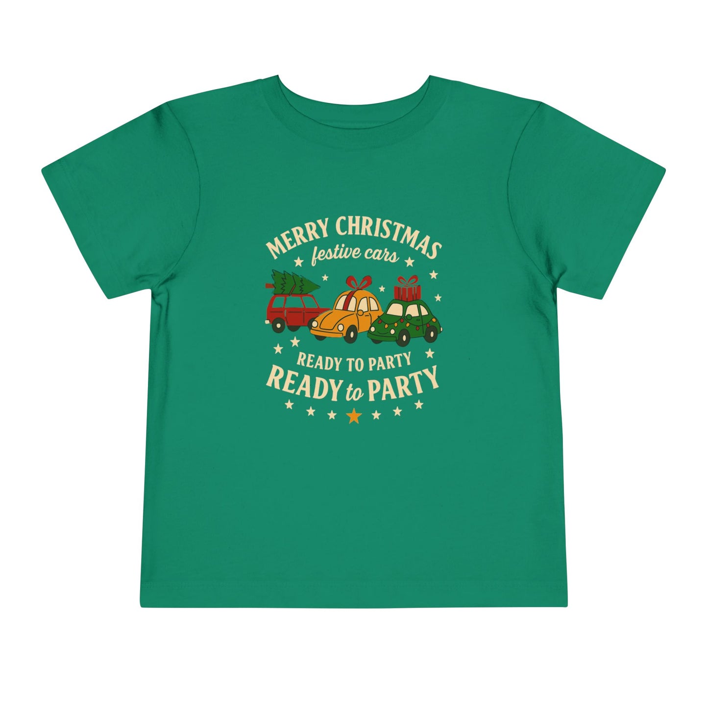 Christmas Cars Toddler Short Sleeve Tee