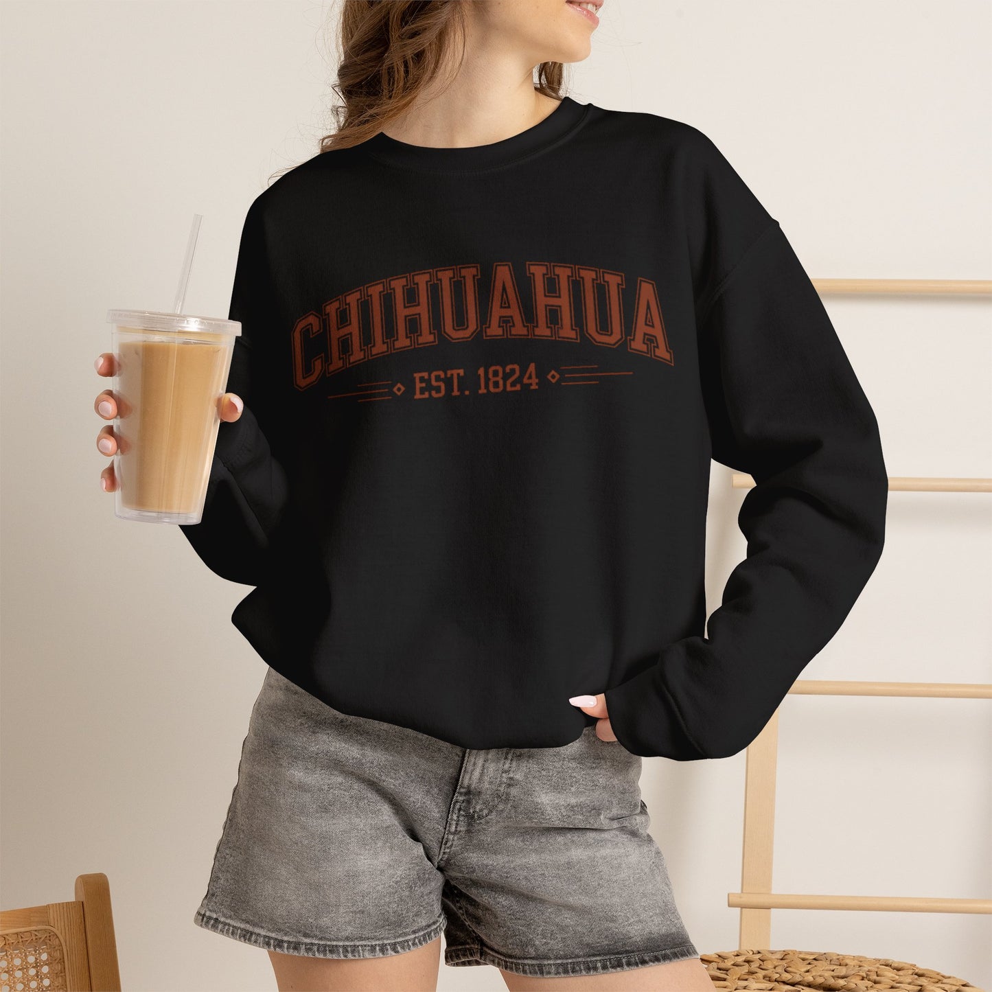 Chihuahua Sweatshirt - Mexican Heritage Pride Wear - Perrito Lindo Gift - Sudadera Mexicana - Chihuahua Mama
