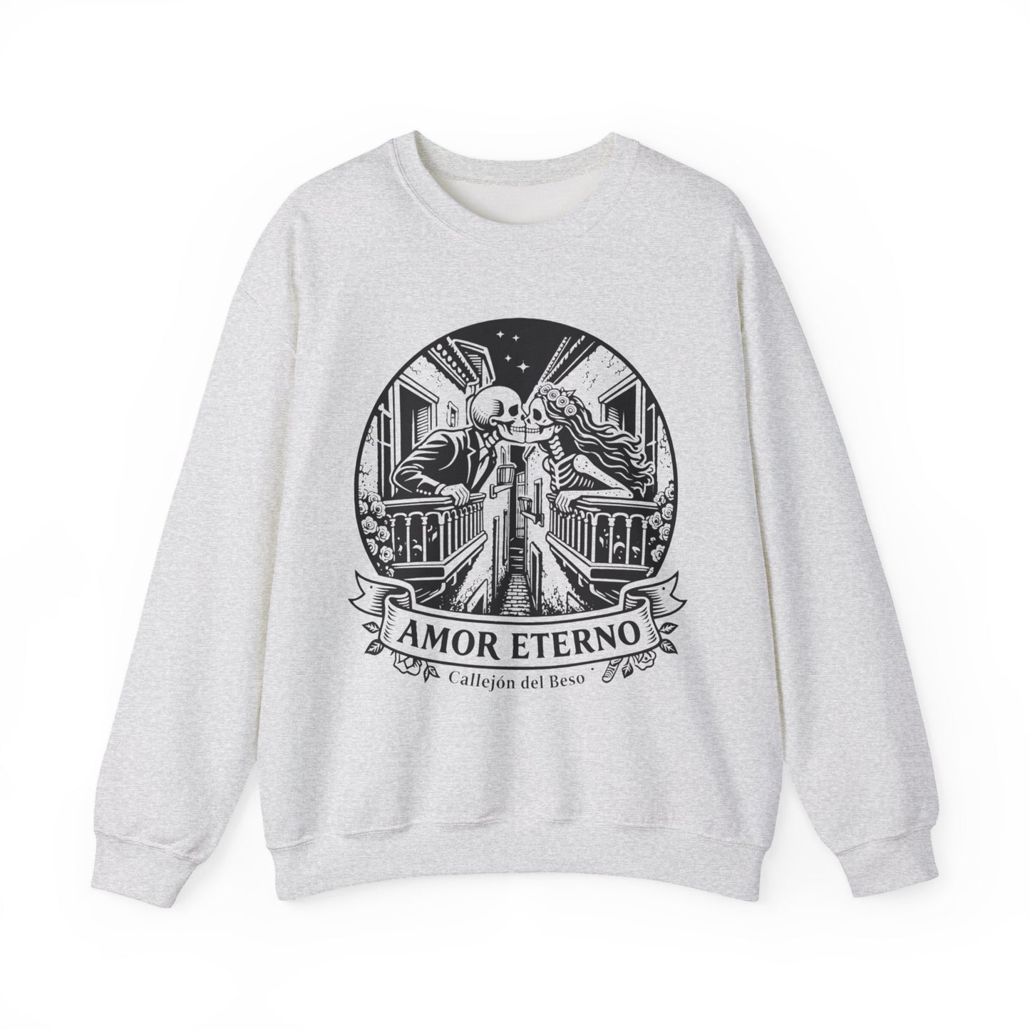 Amor Eterno Sweatshirt - Eternal Love Gift for Her, Hispanic Love Wear, Relationship Goals Corazon Forever Hoodie