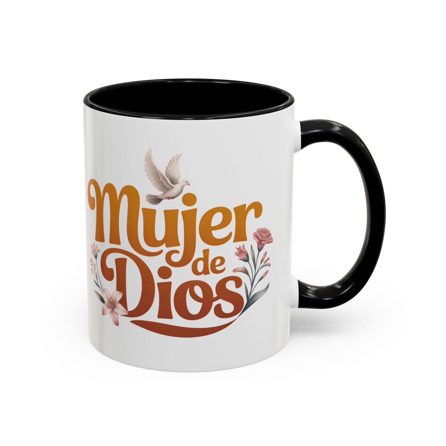Mujer de Dios Mug - Faith Gift for Christian Latina Women - Catholic Spiritual Coffee Cup - Taza Cristiana Regalo Religioso