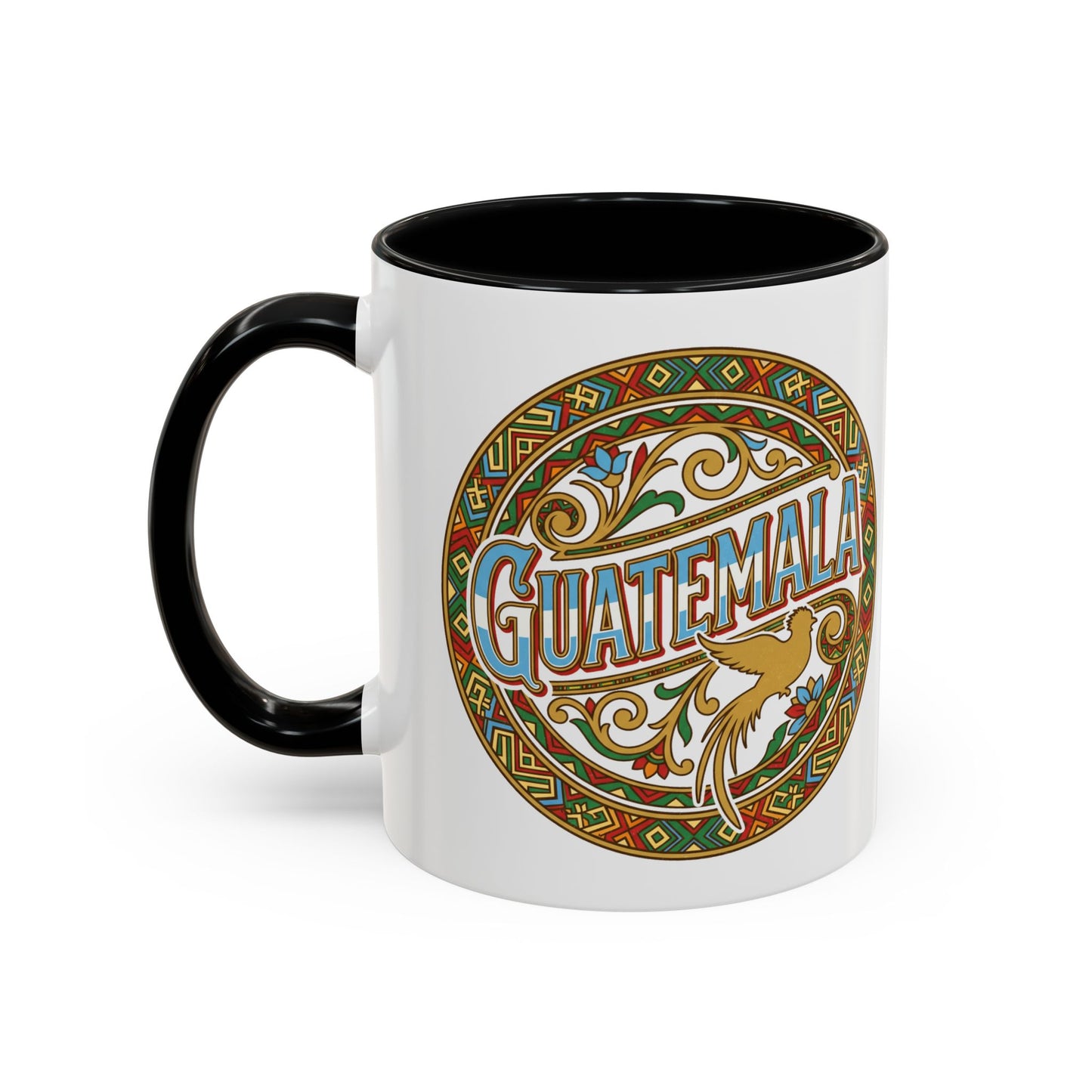 Guatemala Mug - Guatemalteco Pride Coffee Cup, Chapina Cultura Gift, Quetzal Bird Design, Central American Heritage