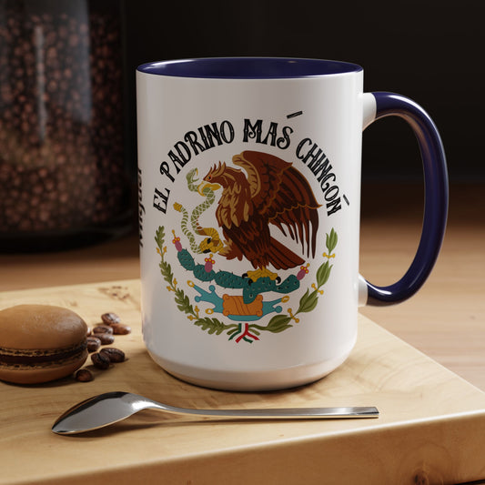 Custom El Padrino Más Chingón Mug | Accent Coffee Mug | Padrino Gifts Personal