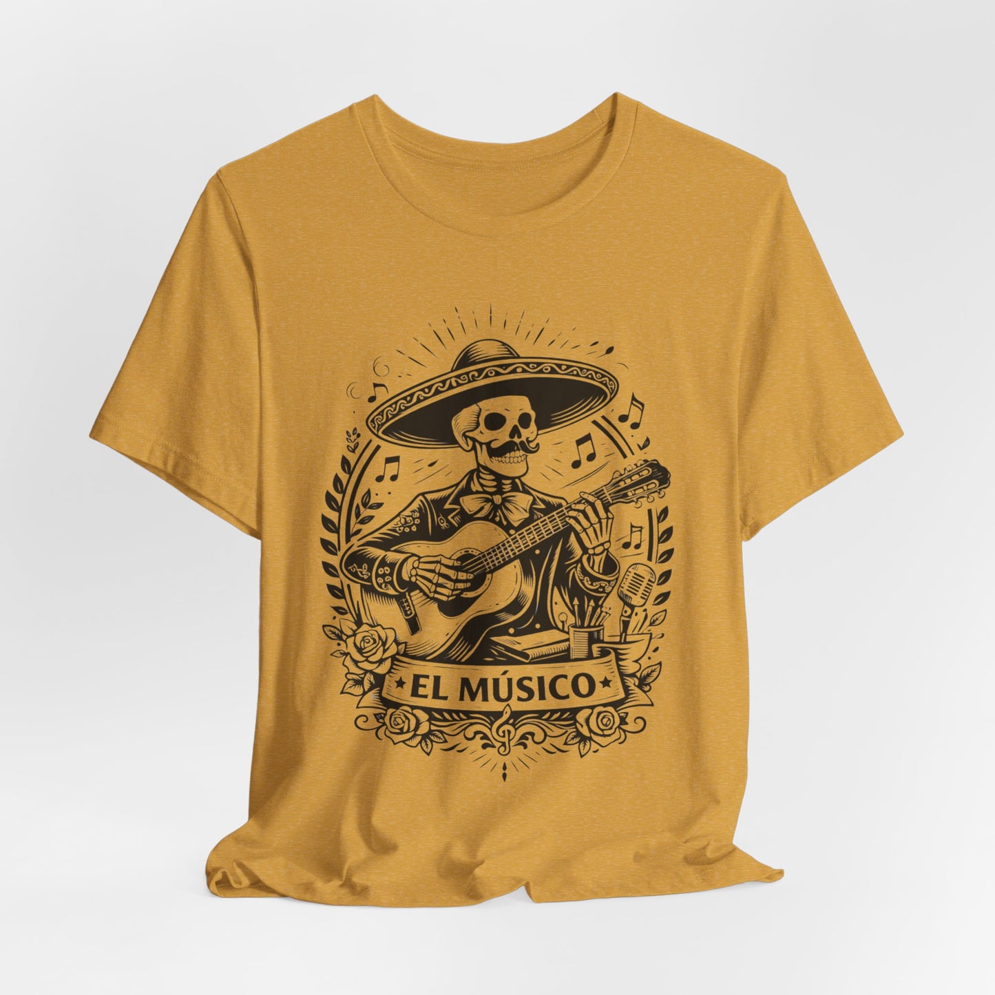 El Musico T-Shirt - Latino Musician Tee - Hispanic Pride Music Lover Gift - Cultura Latina Shirt - Musico Regalo