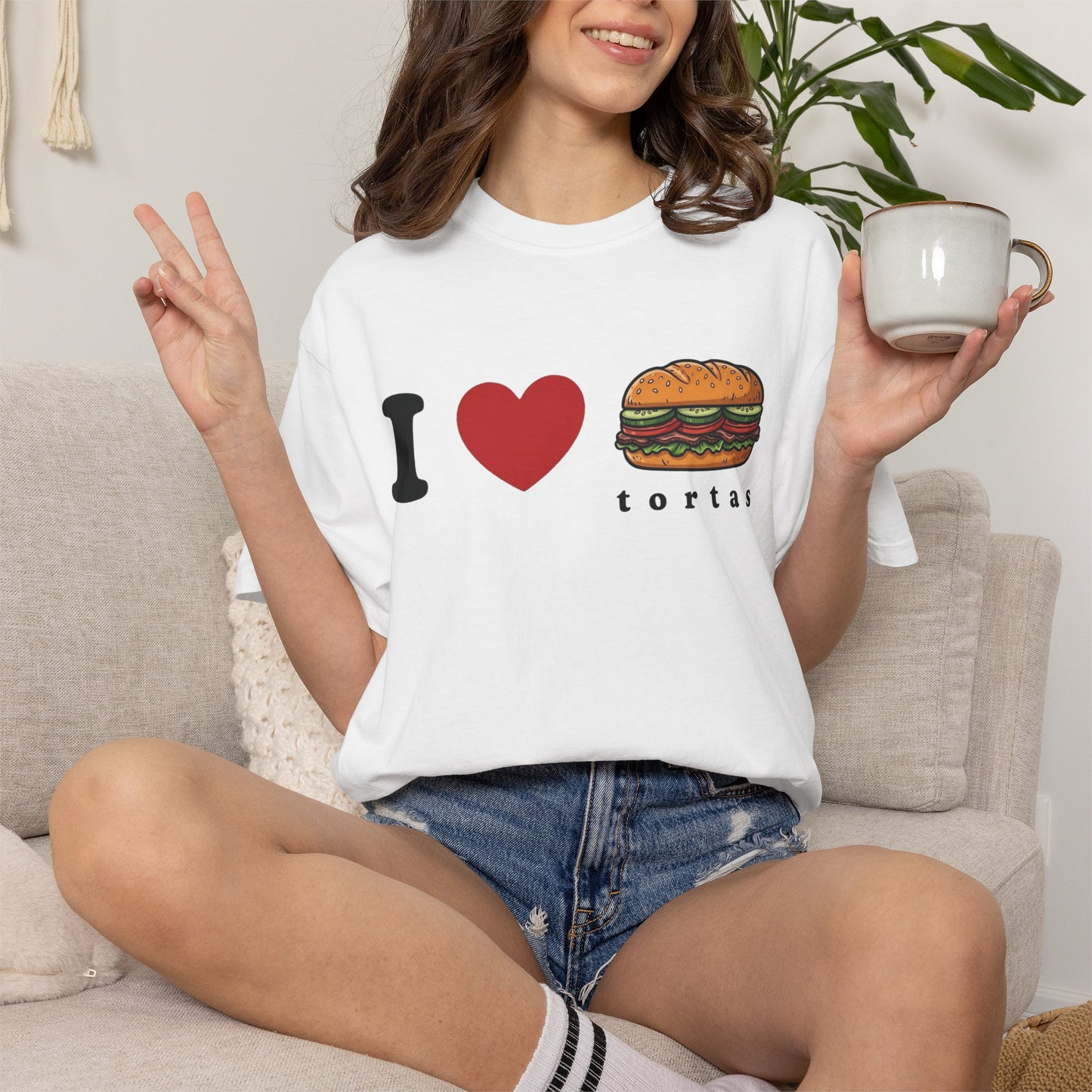 I love Tortas Shirt, Comfort Colors Bilingual Tee, Funny Gift for Men