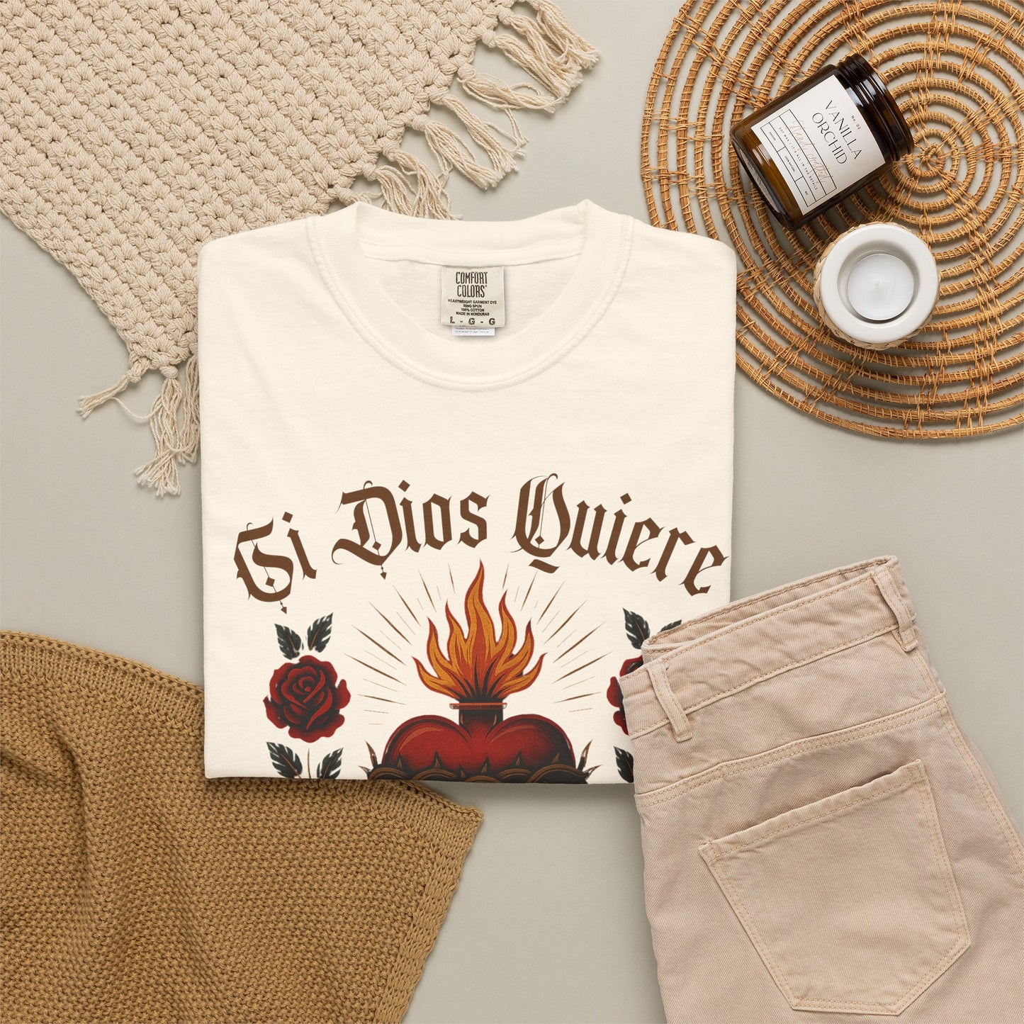 Si Dios Quiere Shirt | Camisa Christiana | Latina Graphic Tee |