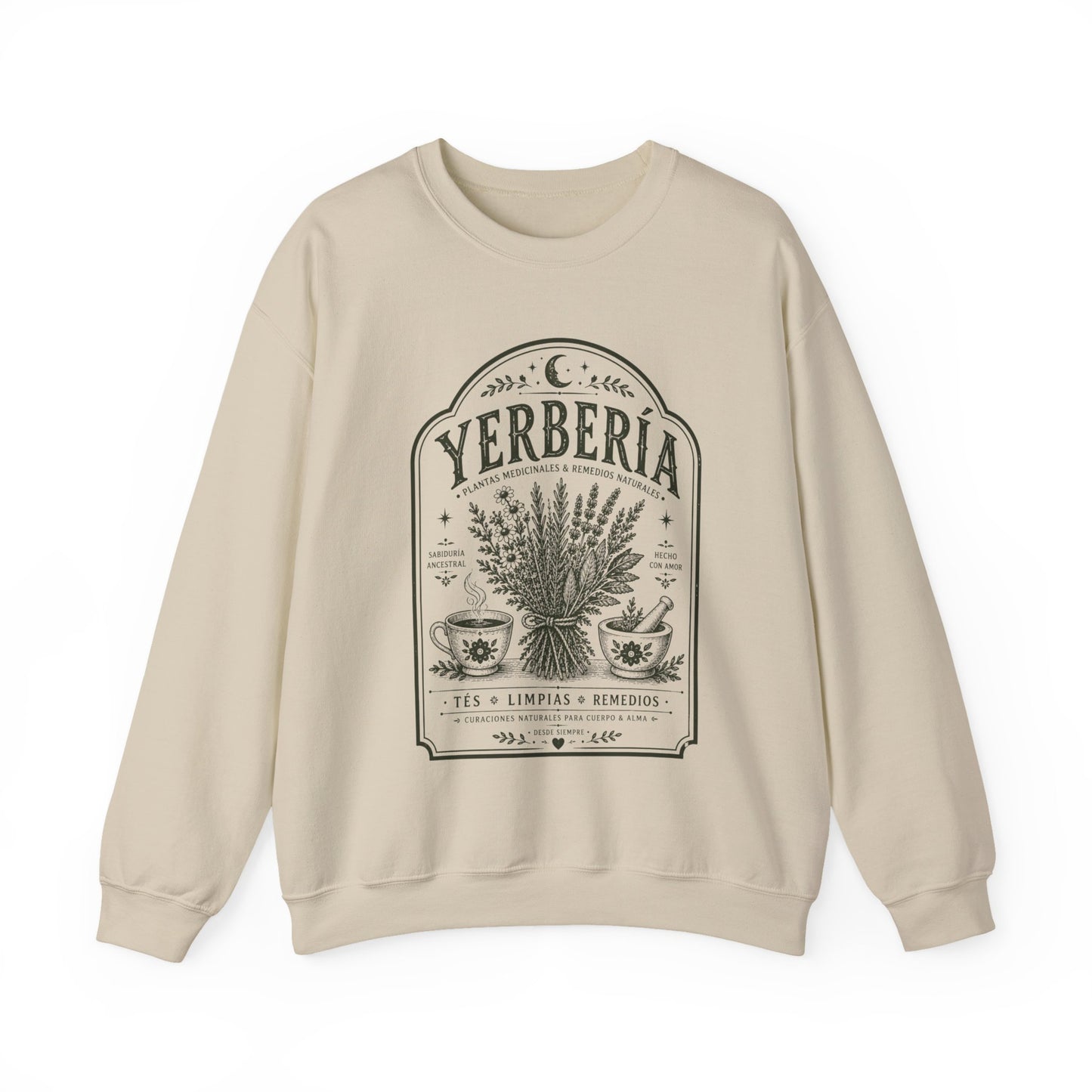 Yerberia Sweatshirt - Latina Curandera Sudadera - Spanish Gift for Her - Regalos para Mujer - Latina Pride Pullover