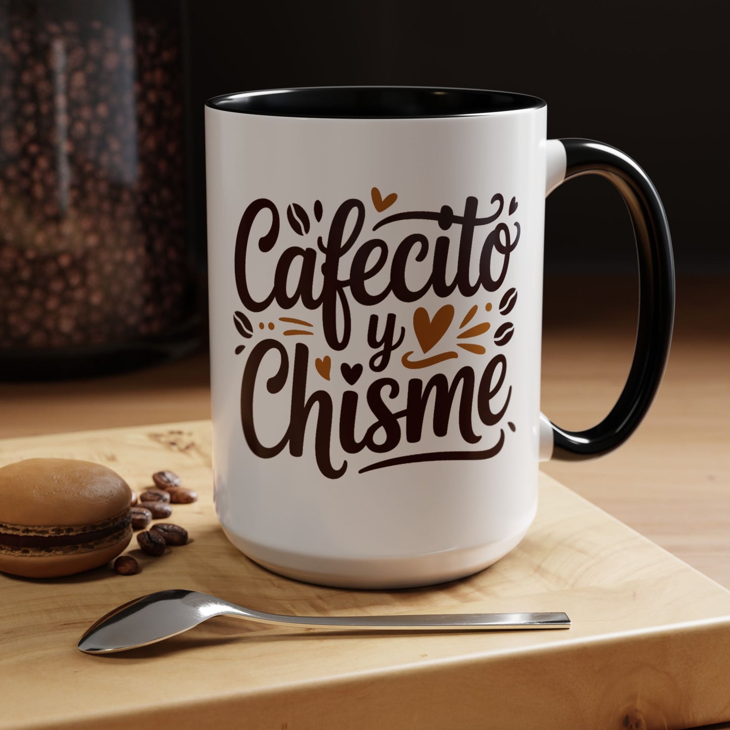 Cafe y Chisme Mug - Latino Coffee Cup Gift for Latina Women, Spanish Saying Mug, Hispana Culture Gift