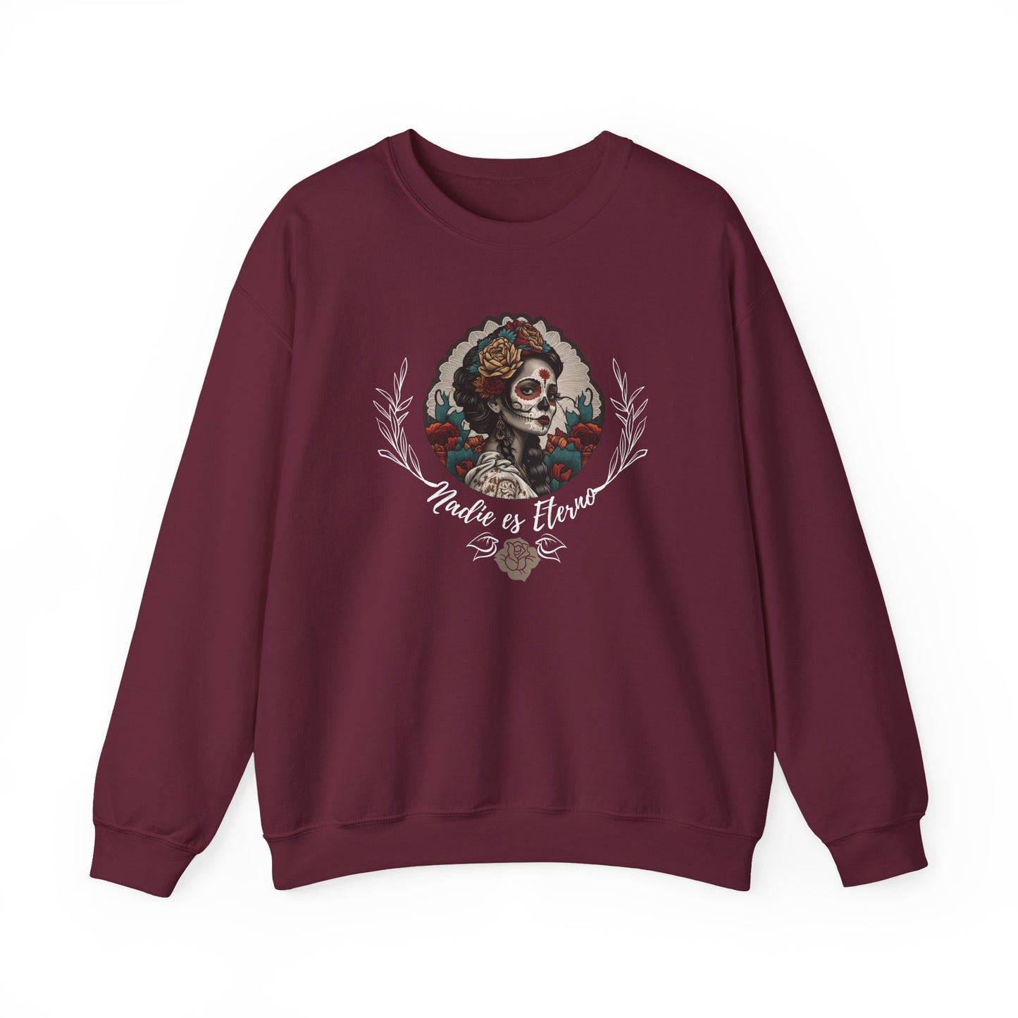 Nadie es eterno La Catrina Sweater Dia De los Muertos Shirt Camiseta para mujer Spanish Tee