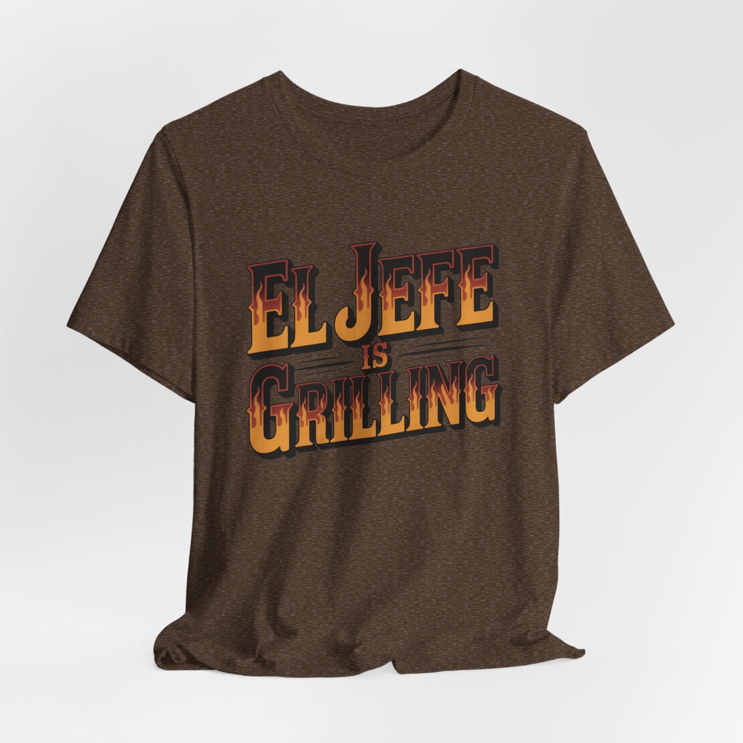 El Jefe is Grilling T-Shirt - Latino Boss Tee, Hispanic Pride Gift, Spanish Shirt for Men Women, Jefe Regalo