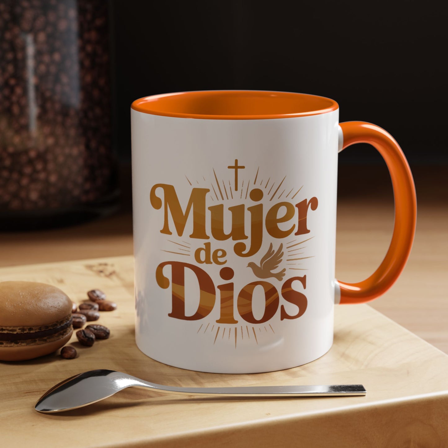Mujer de Dios Mug - Faith Coffee Cup Gift for Christian Latina Women - Taza Religiosa Catholic Gift