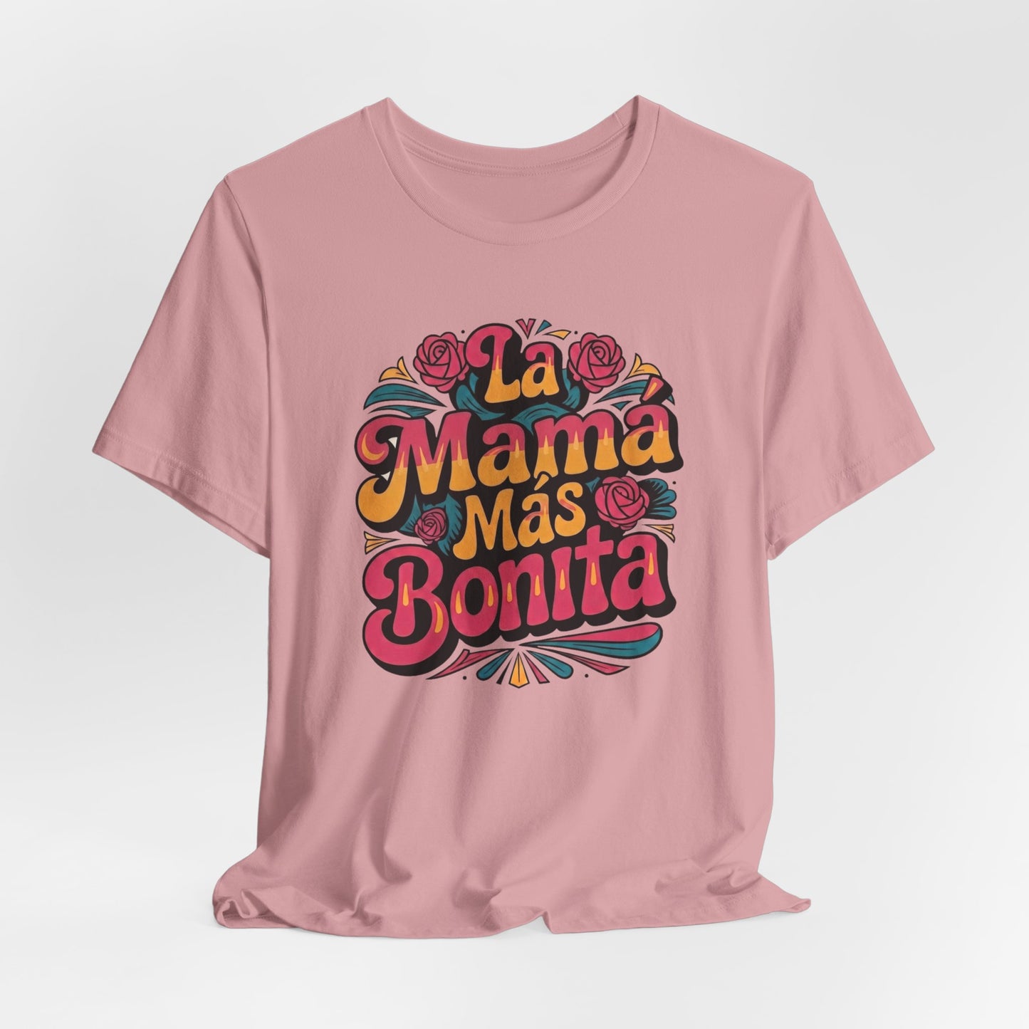 Groovy Art La Mama Mas Bonita Shirt, Mama Gift, Latina Mom Gift, Mom Birthday Gift, Mother's Day
