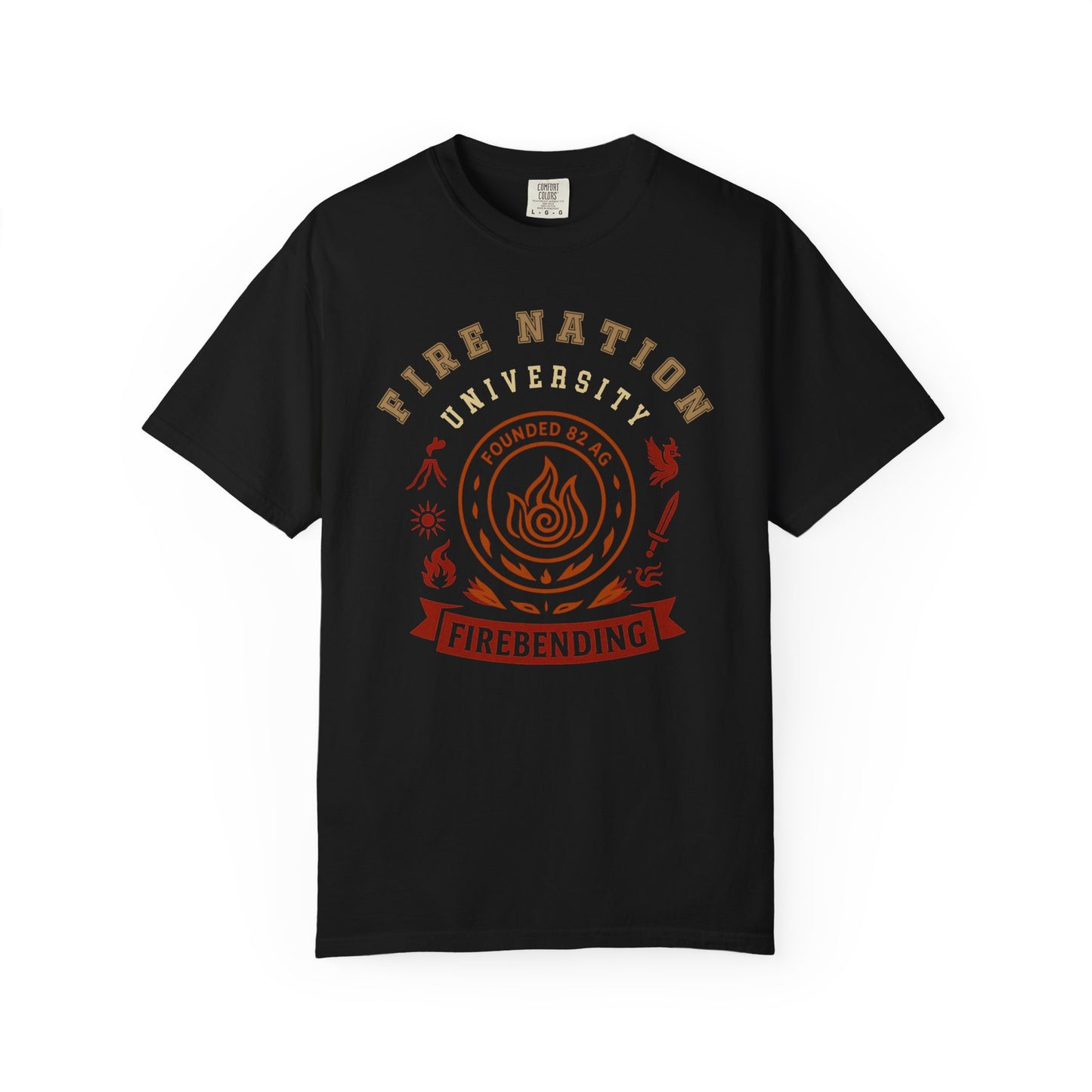 Fire Nation University Shirt | The Last Airbender Gift , Earth Kingdom Tee | Anime Fan Art