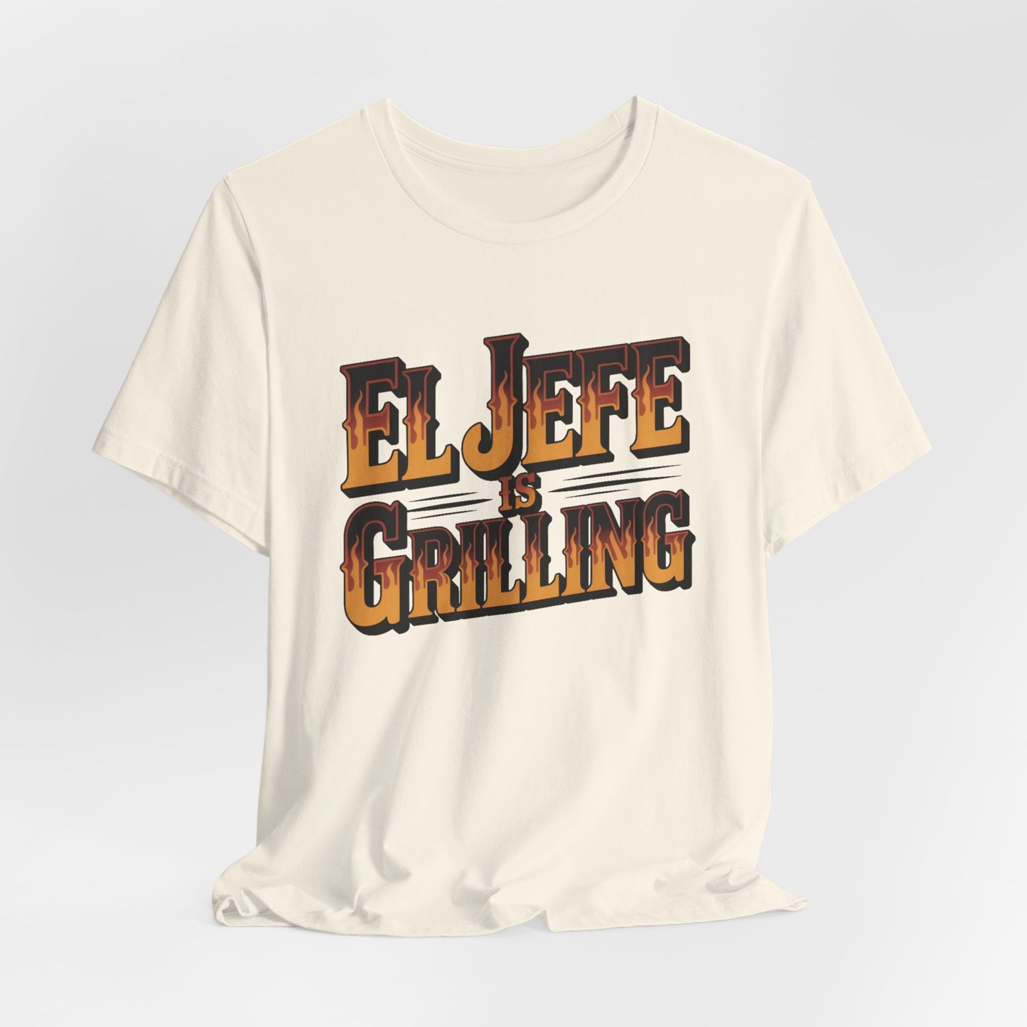 El Jefe is Grilling T-Shirt - Latino Boss Tee, Hispanic Pride Gift, Spanish Shirt for Men Women, Jefe Regalo
