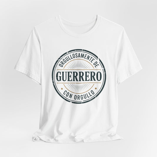 Guerrero T-Shirt - Mexican Heritage Pride Tee - Estado Guerrero Mexico Shirt - Orgullo Mexicano Gift
