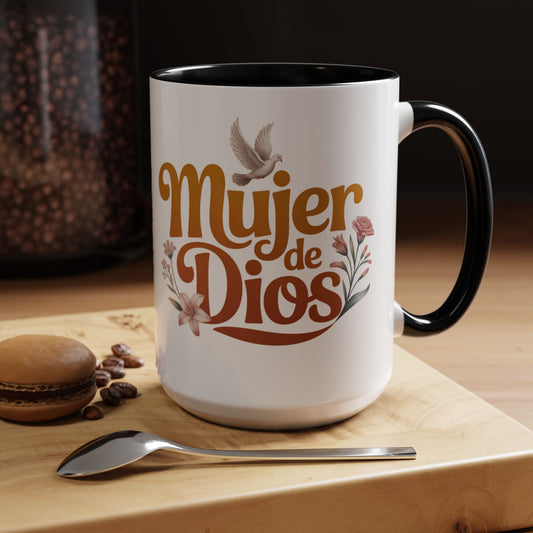 Mujer de Dios Mug — Christian Latina Faith Gift