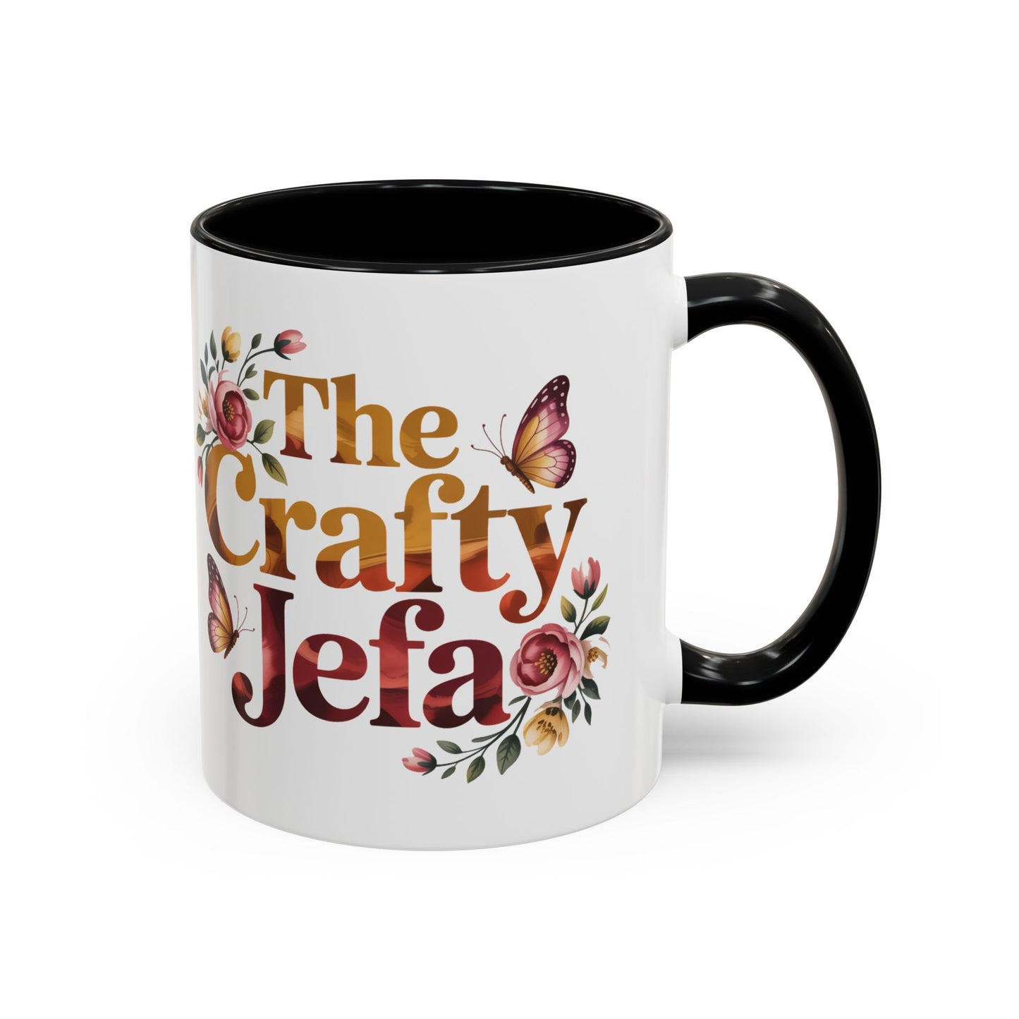 The Crafty Jefa Mug - Latina Boss Lady Coffee Cup - Spanish Empowerment Gift for Her - Feminist Latina Leader Present
