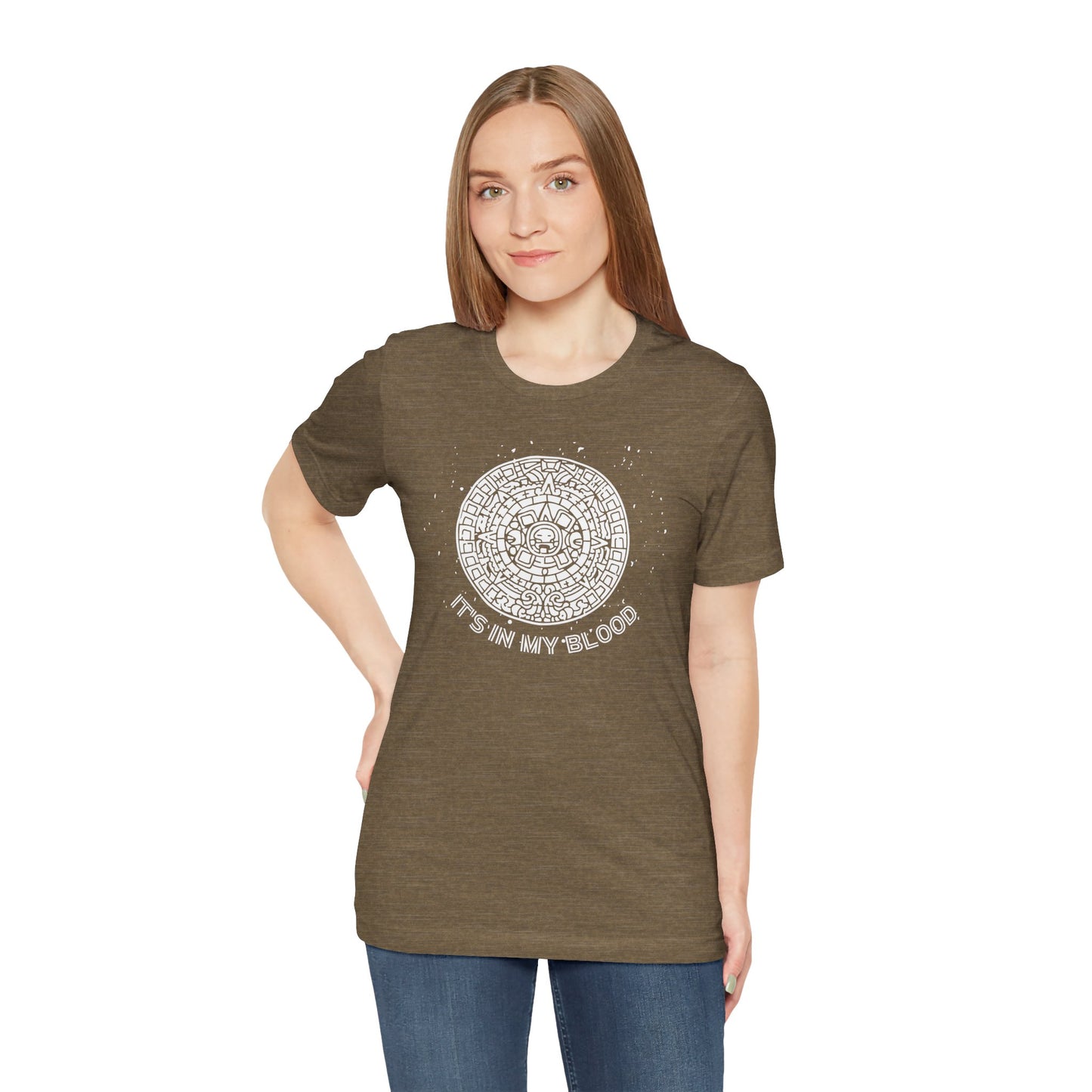 It's In my Blood Aztec shirt | Gift for Him Gift for Her camisa para hombre latino , otoño latino, Latino Heritage Month