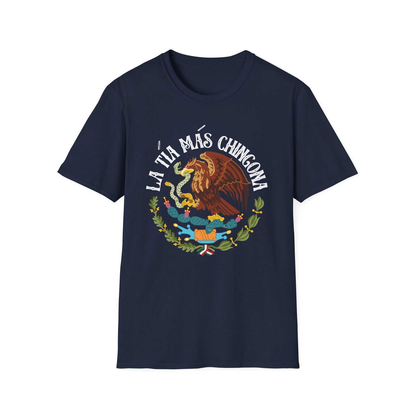 La Tia Mas Chingona | Mexican Shirt Unisex Softstyle T-Shirt | Tio Gifts , Camisa Para Hombre Latino
