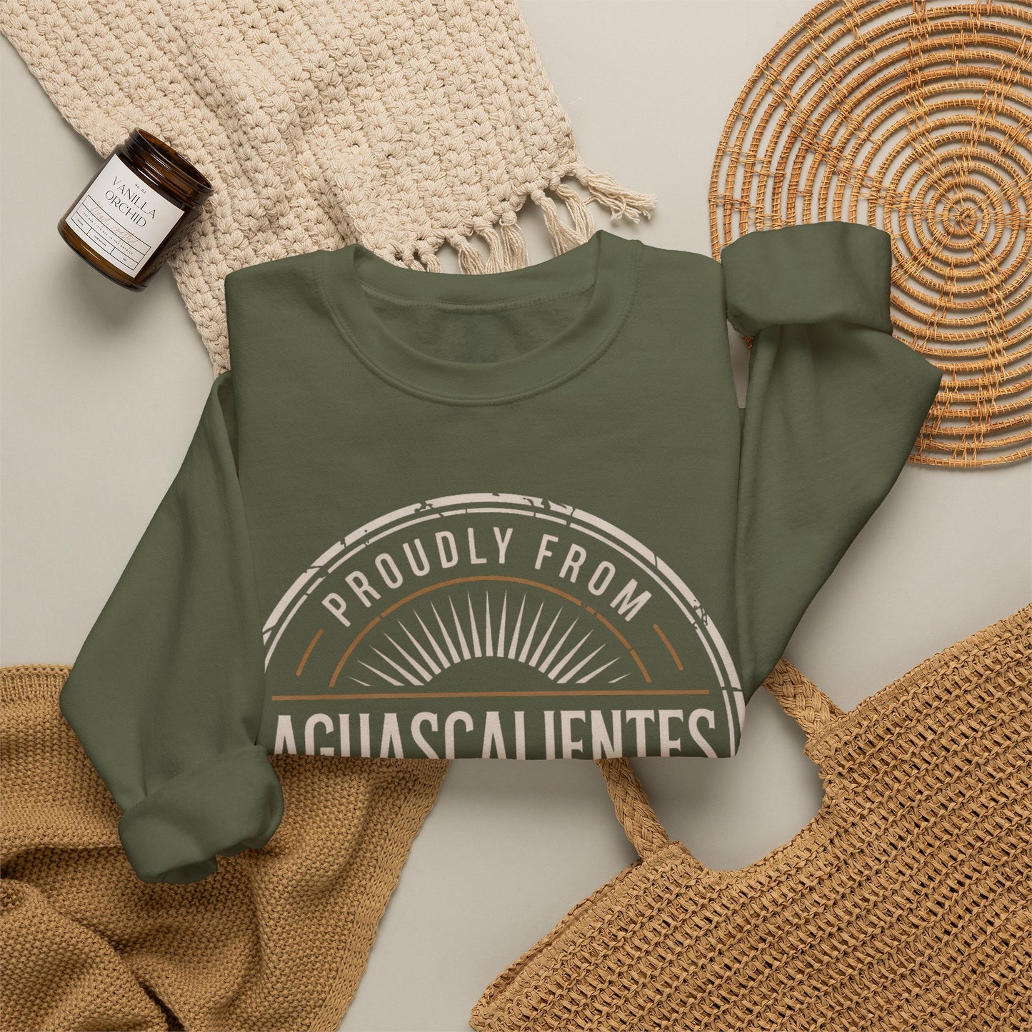 Aguascalientes Sweatshirt - Mexican Heritage Pride Wear | AGS Mexico Sudadera Gift | Orgullo Mexicano Regional Clothing